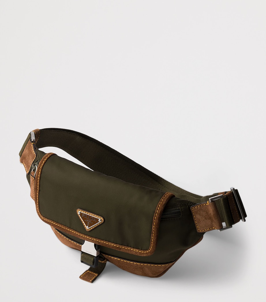 Re-Nylon and Suede Belt Bag F041O Image 3