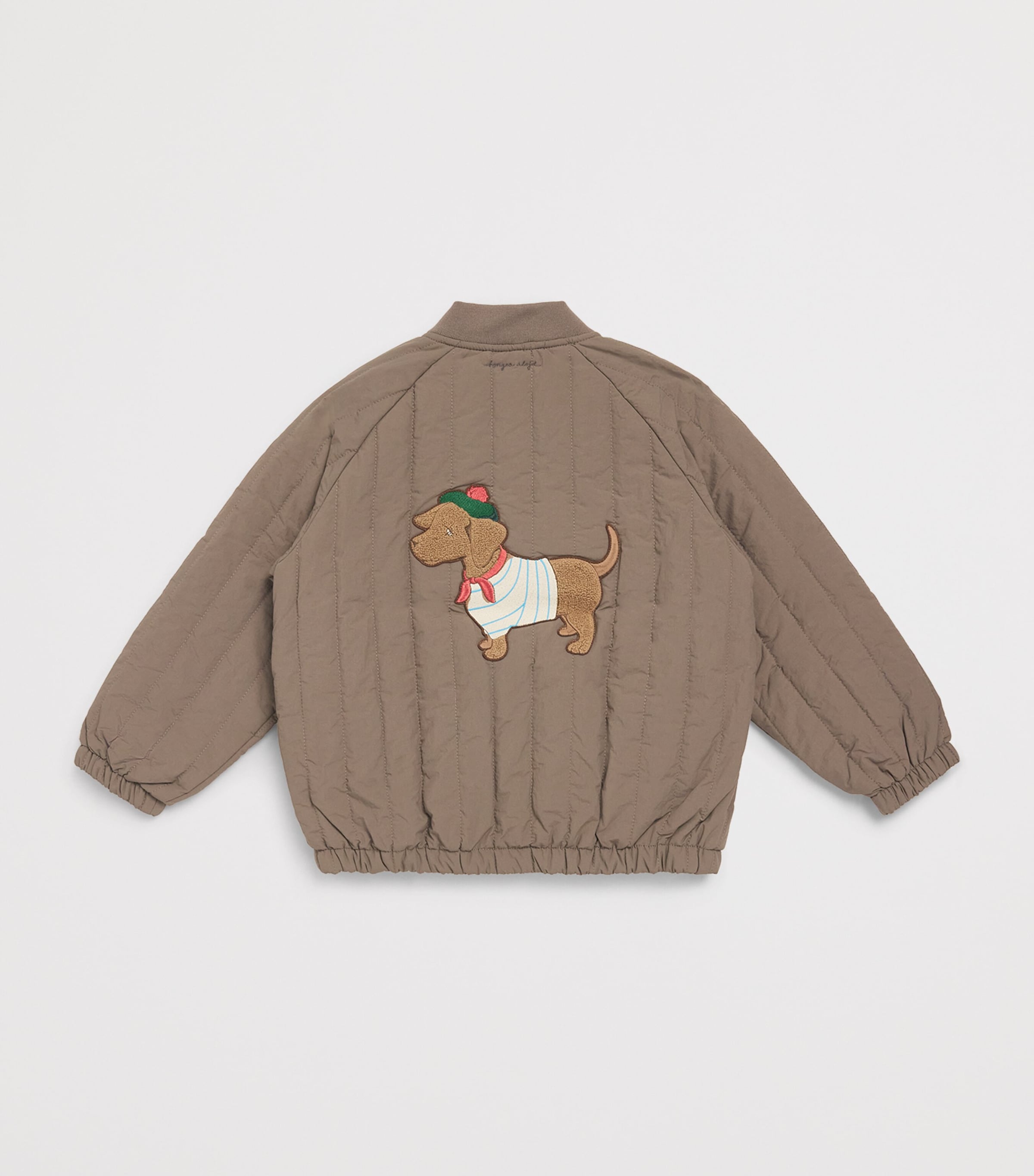 KONGES SLOJD Quilted Juno Bomber Jacket Walnut Image 2