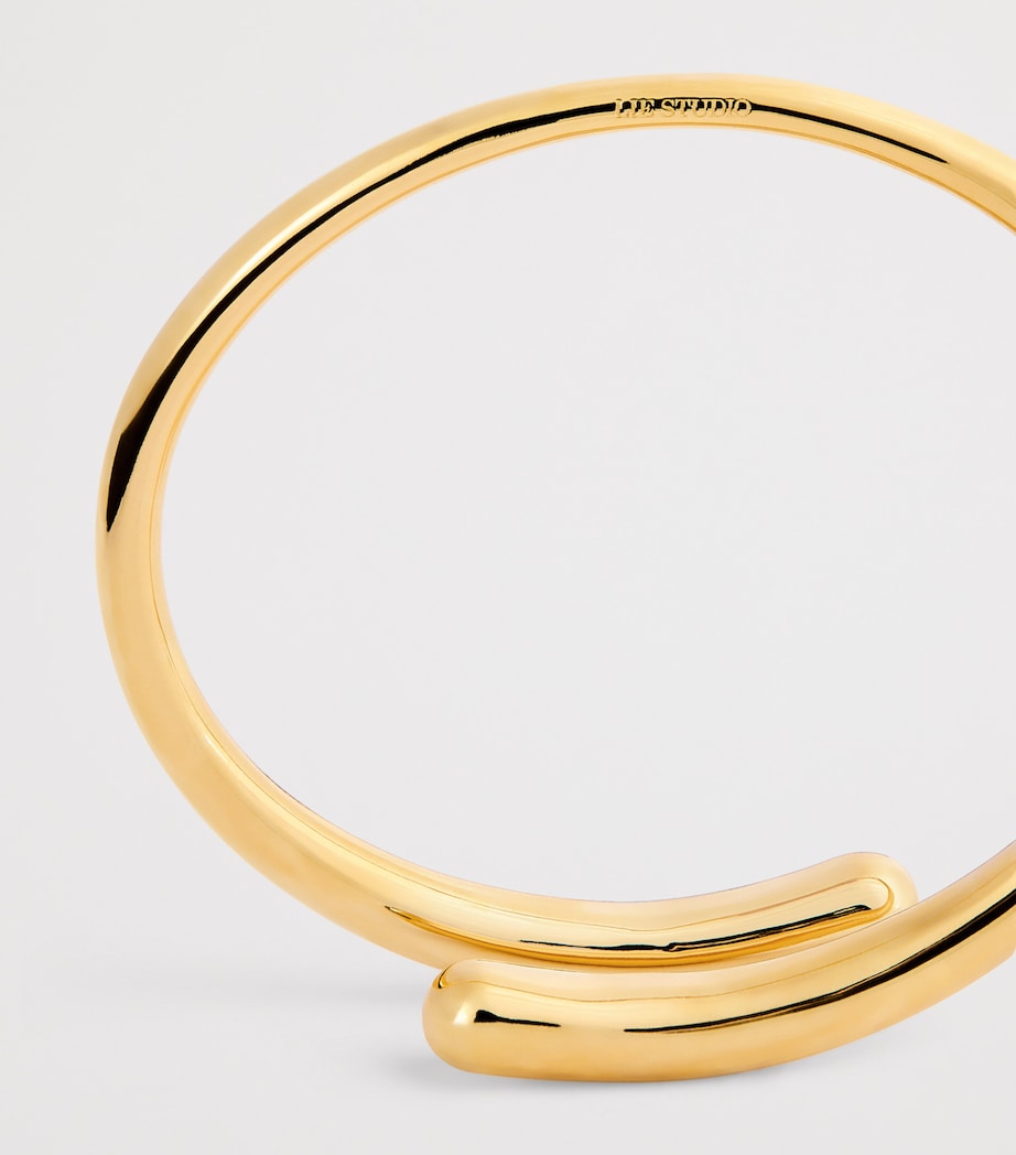 LIÉ STUDIO Gold-Plated The Olga Bangle Gold Image 4