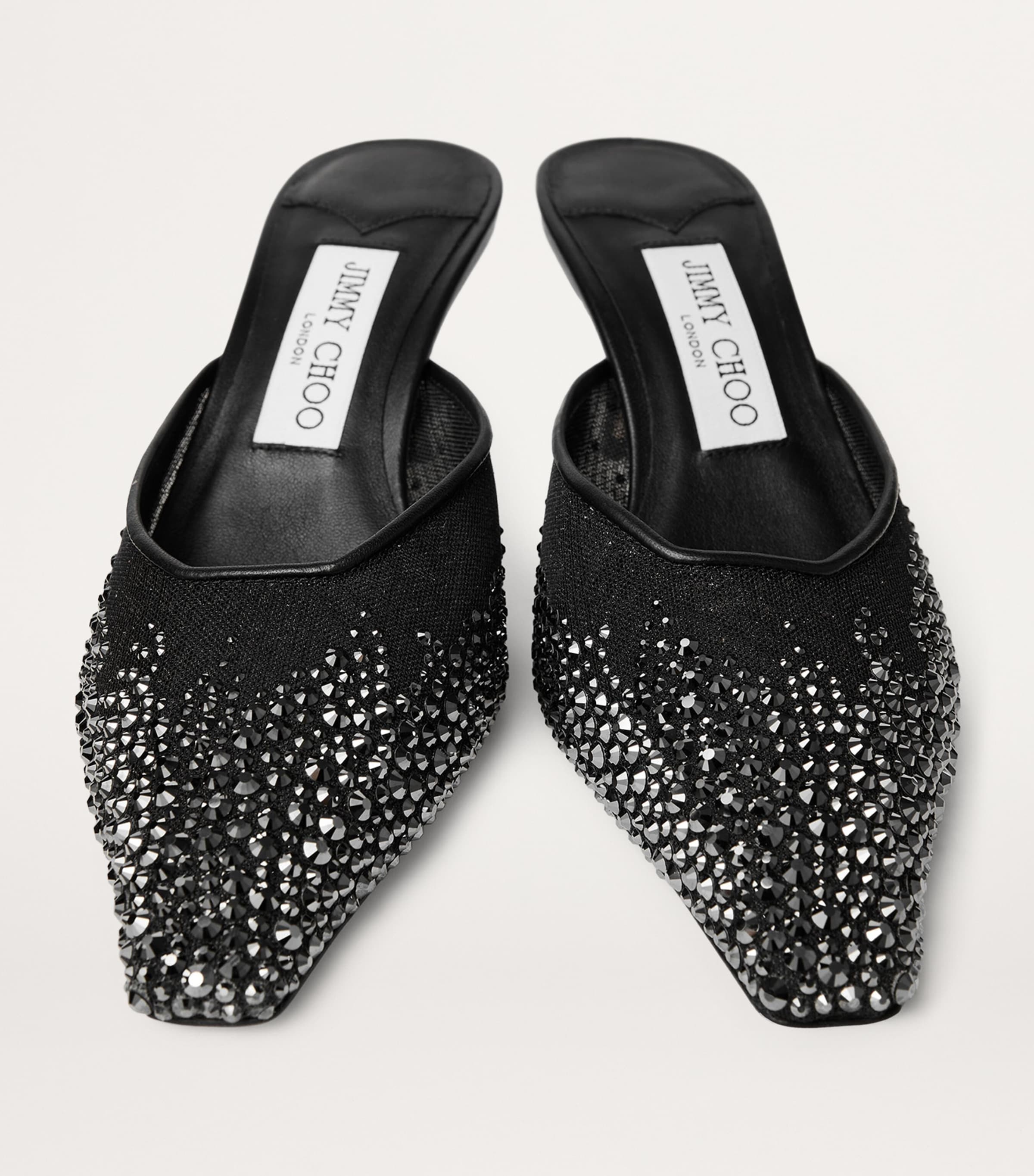 Vivi 65 Mesh Embellished Mules BLACK/SMOKE Image 2