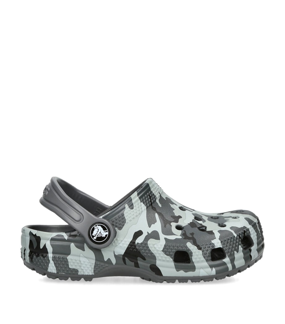 CROCS KIDS Classic Camouflage Clogs Blk/grey Image 1