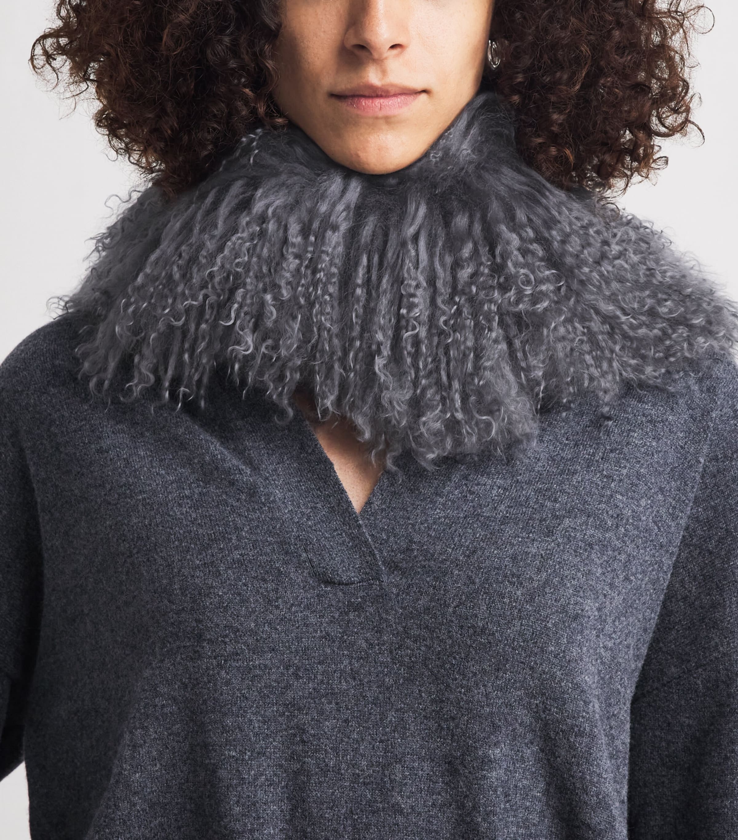 Yves Salomon Lamb Scarf Image 2
