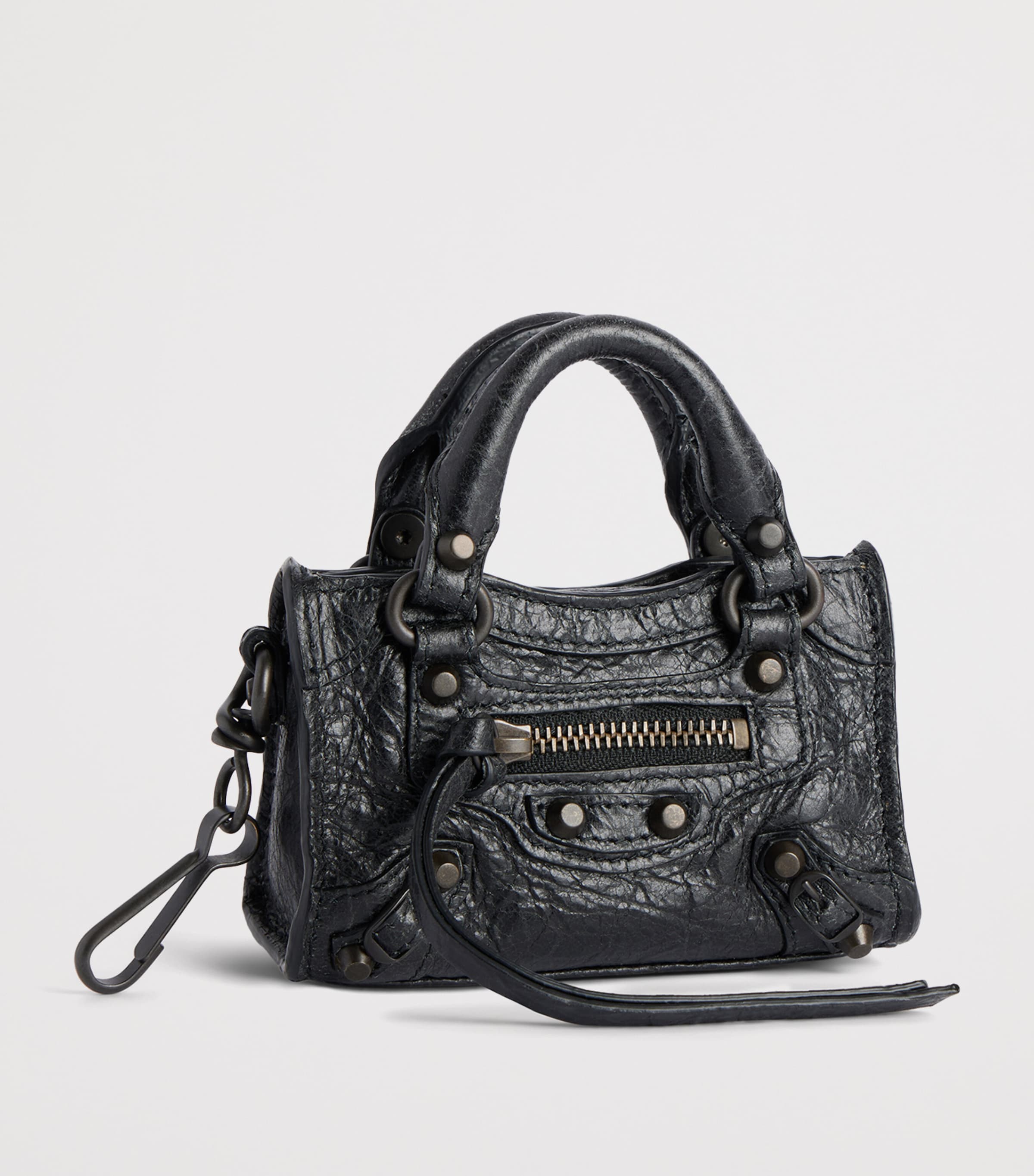 Balenciaga Micro Leather Le City Bag Charm | Harrods US