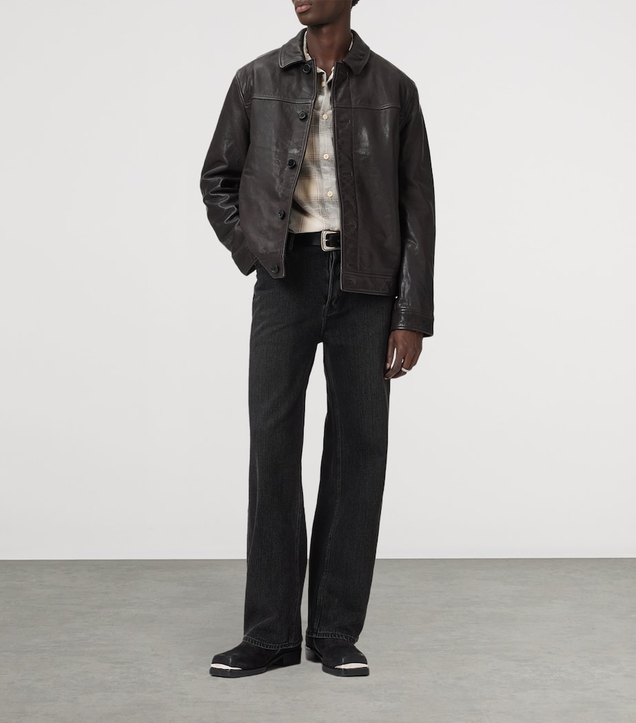 Leather Nates Jacket TRAIL BROWN Image 2