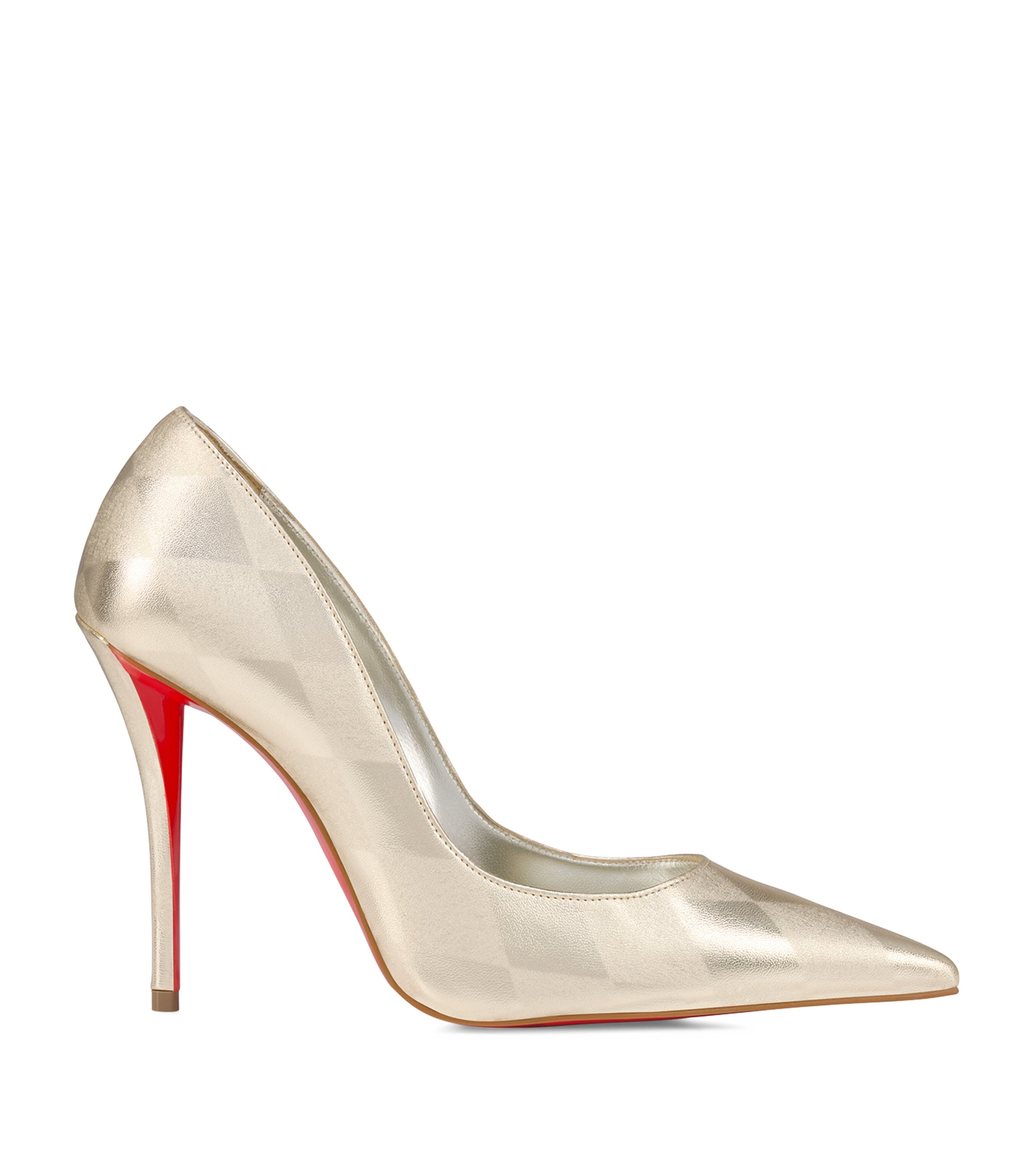 Christian Louboutin Miss Z Laminated Nappa Leather Pumps 100 In Animal Print