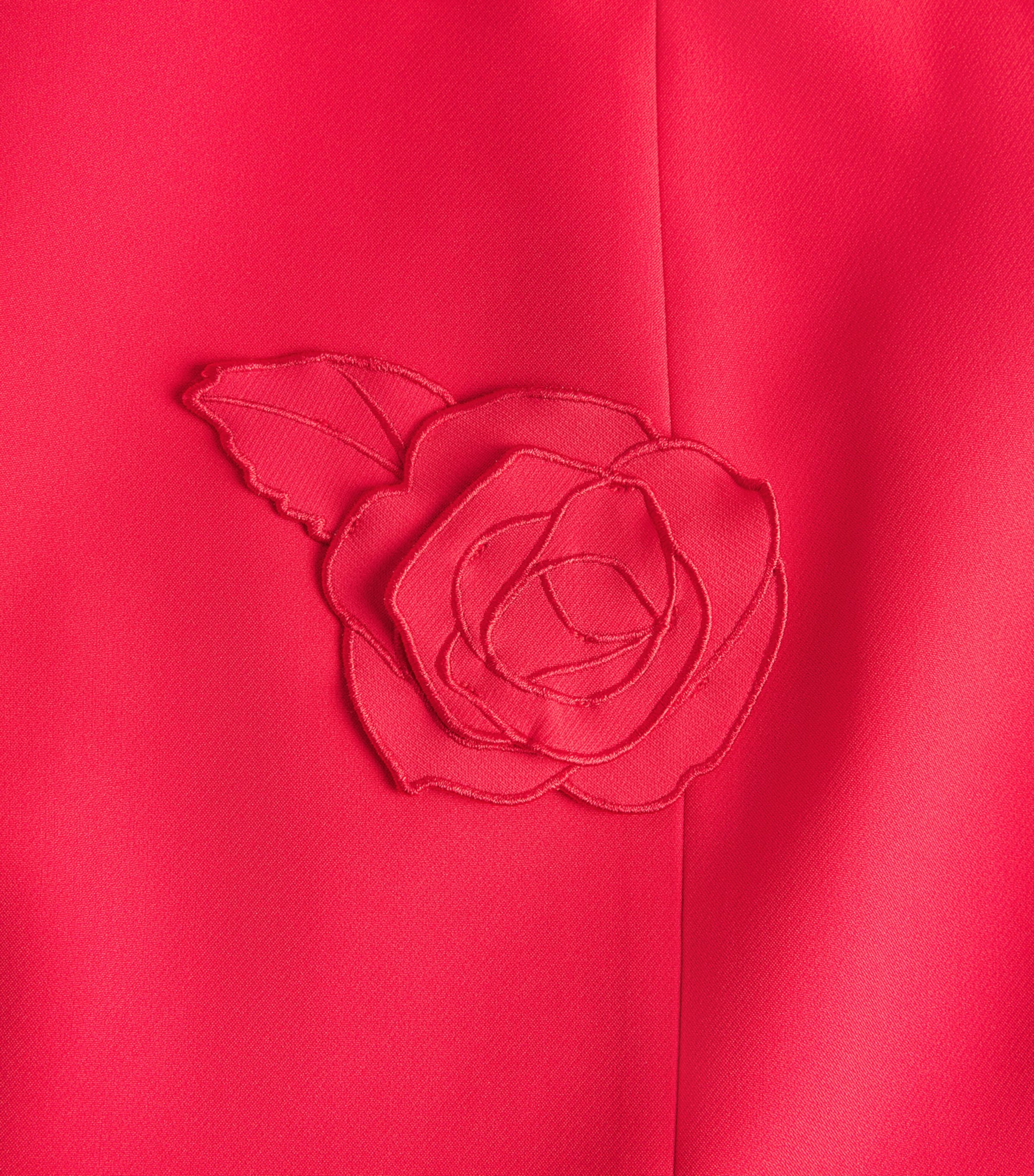 Appliqué Emily Midi Dress SCARLET Image 5