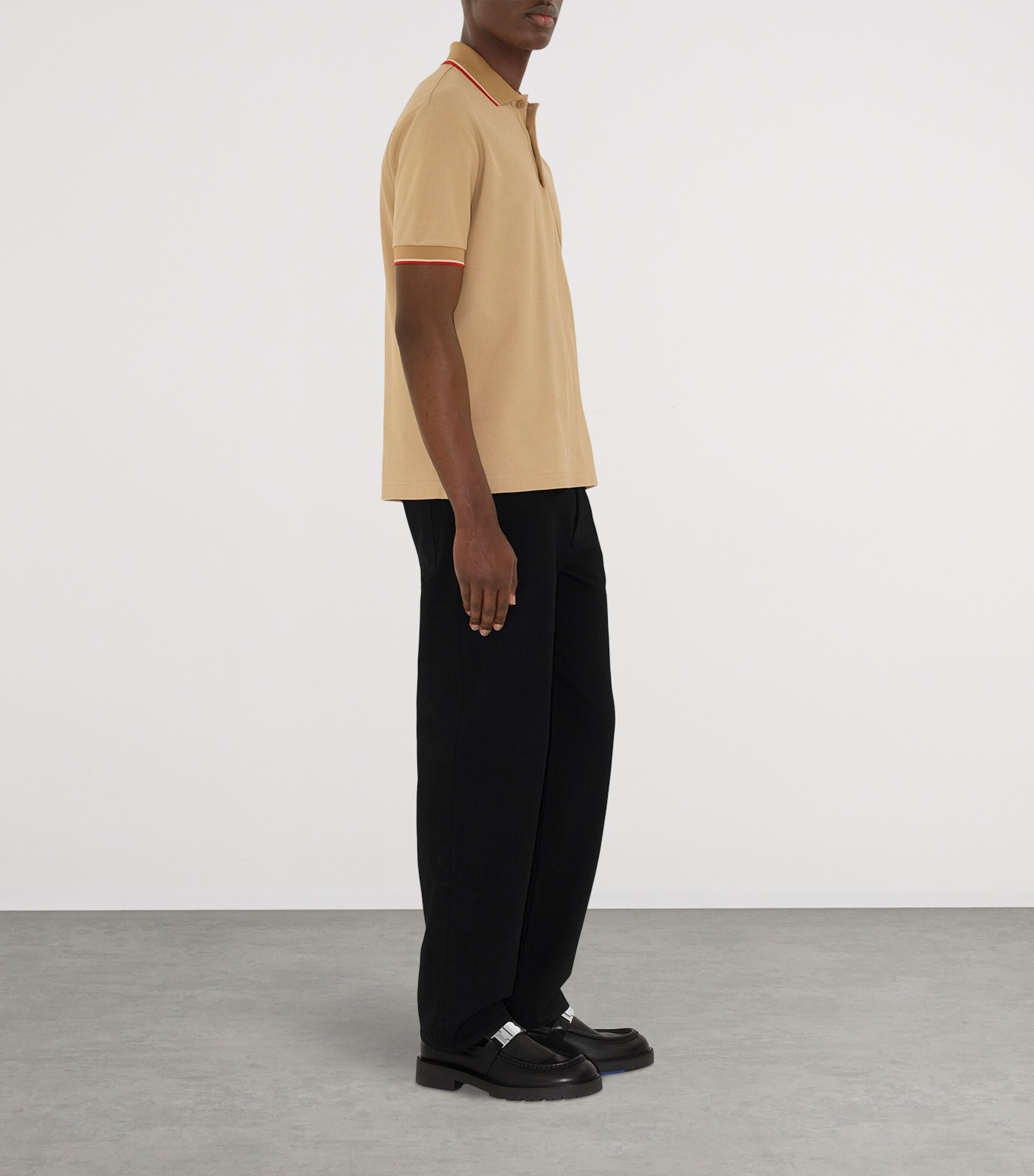 Cotton EKD Polo Shirt FLAX Image 3