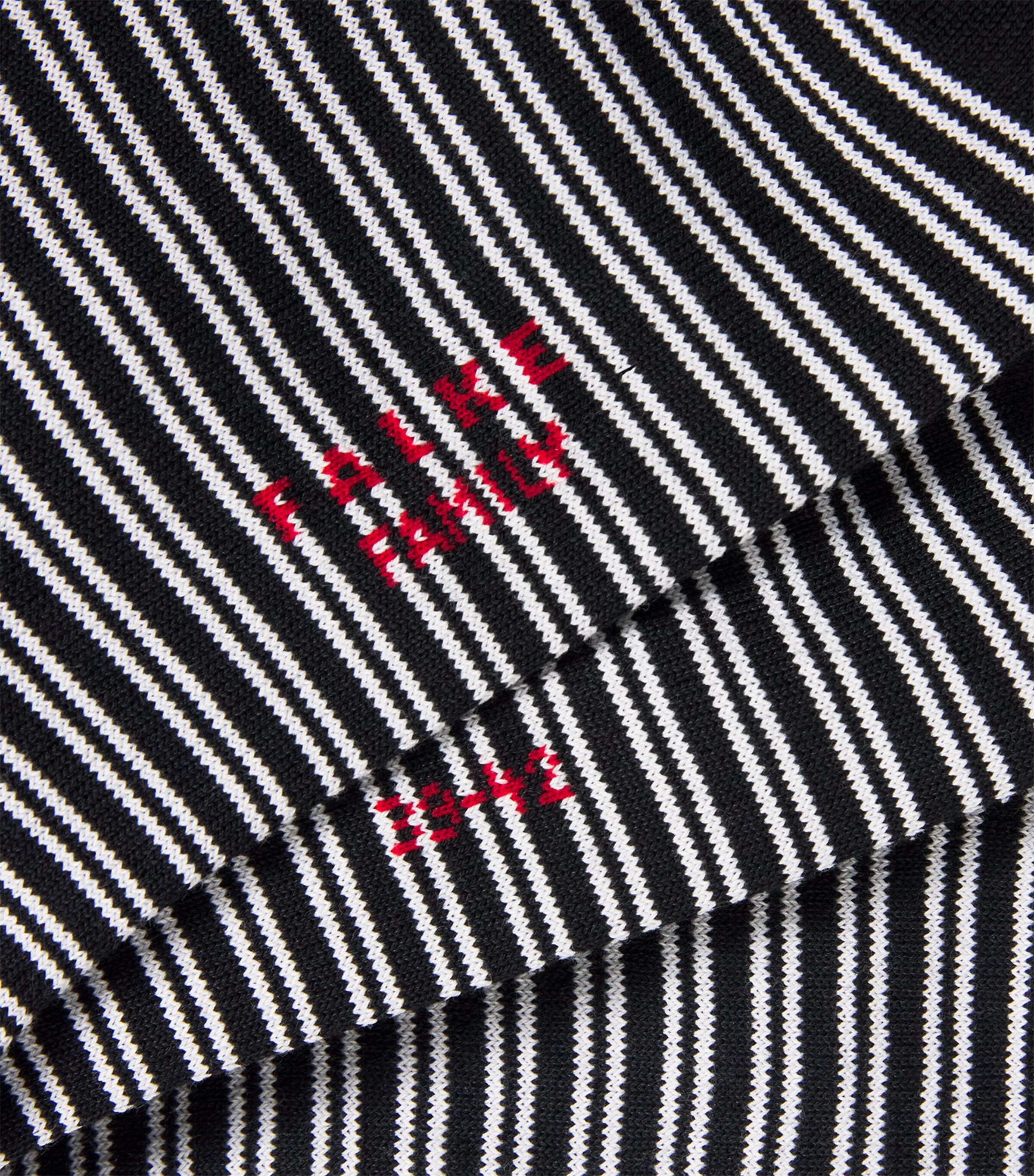Falke Mens Cotton-Blend Stripe Family Socks Black Image 2