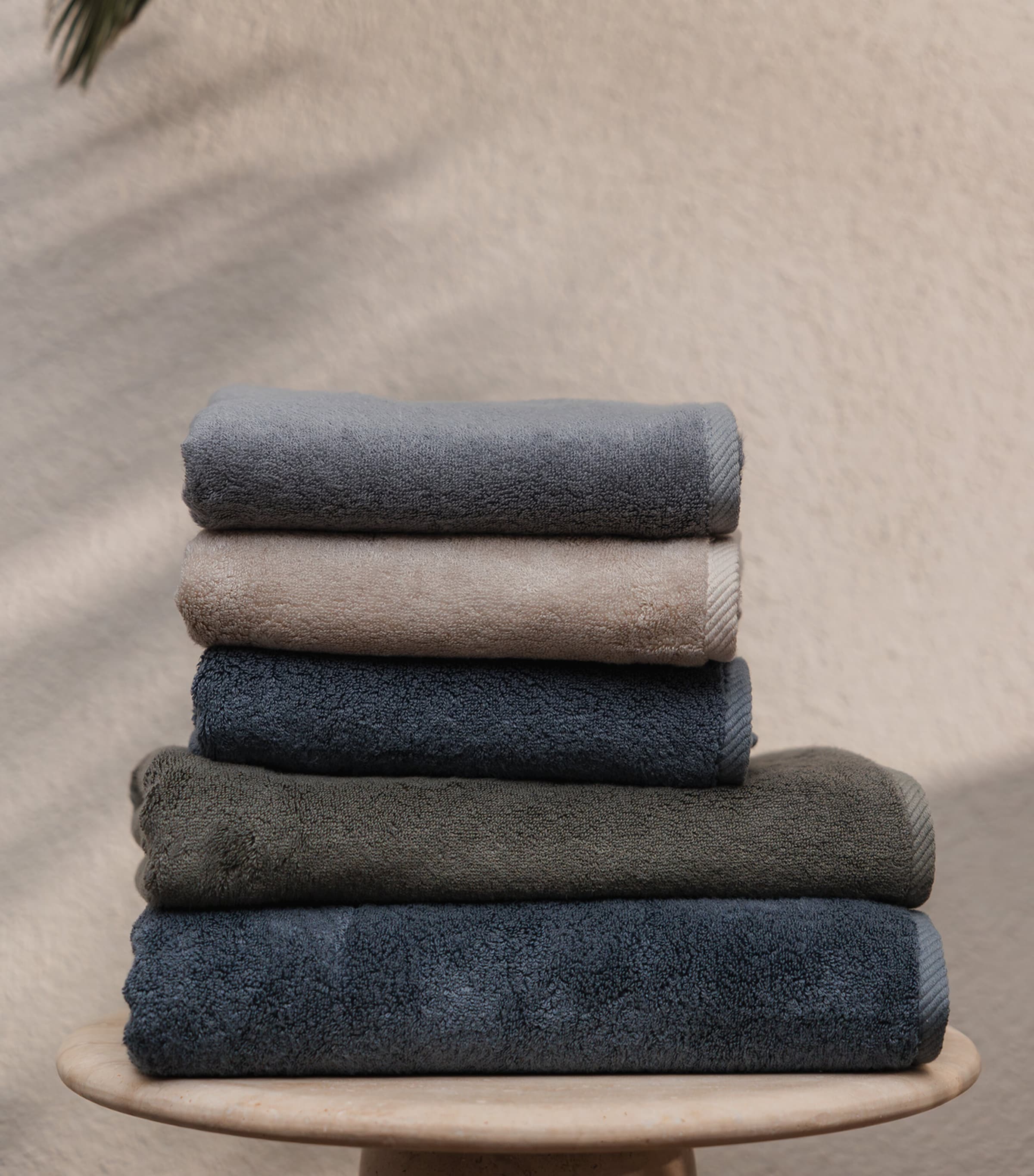 Organic Cotton-Modal Glam Hand Towel (100cm x 50cm) BONE Image 2