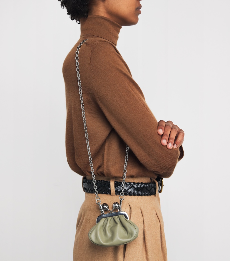 Nappa Leather Nano Pasticcino Bag SAGE GREEN Image 2