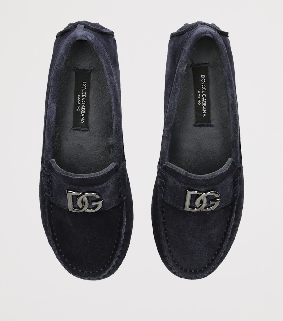 Suede Driver Loafers NAVY Image 4
