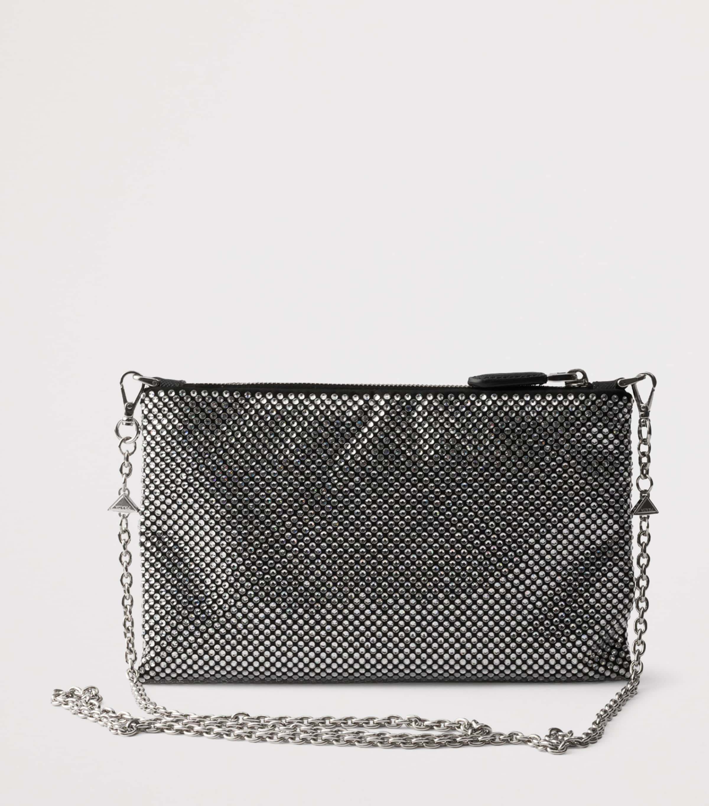 Mini Crystal-Embellished Pouch F0T7O Image 3