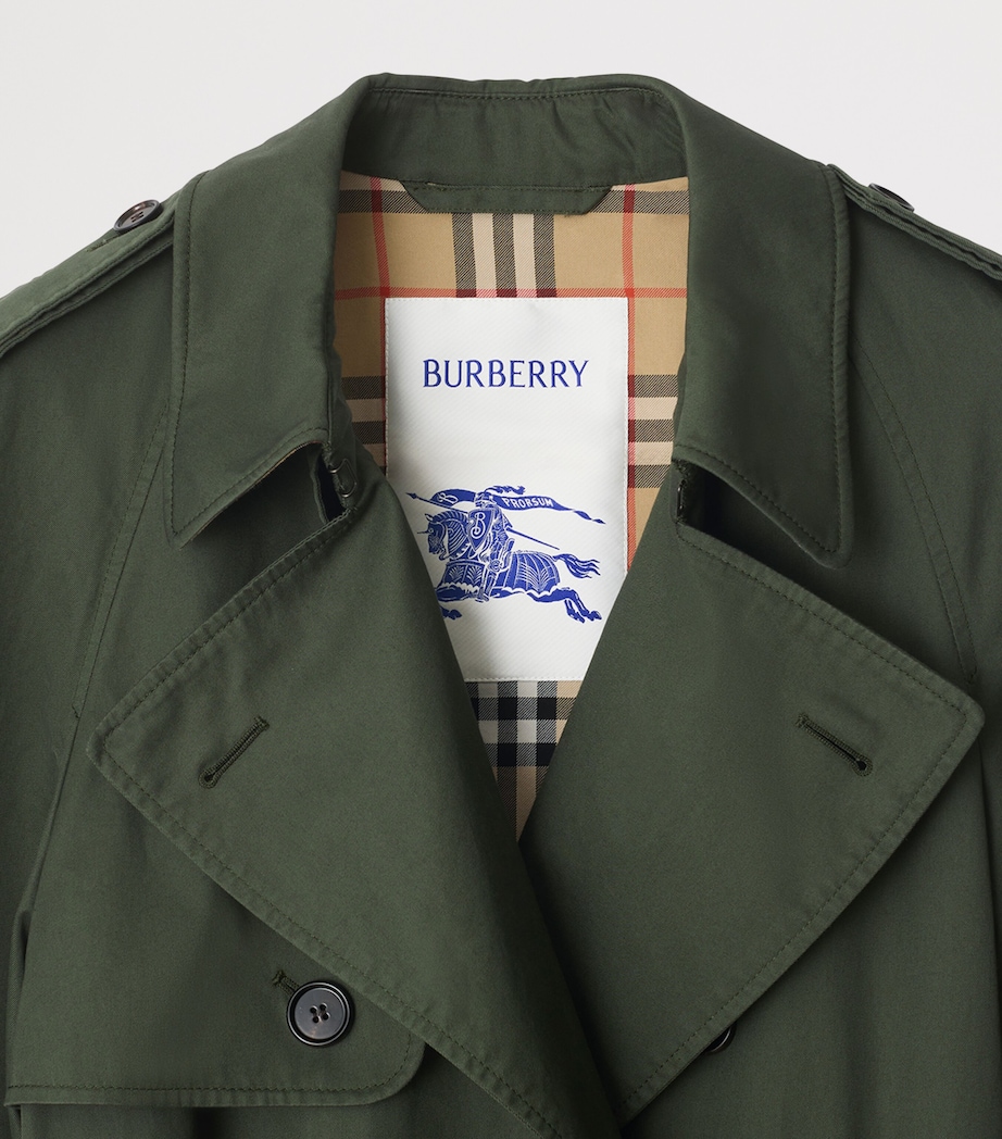 Gabardine Trench Coat YEW Image 6