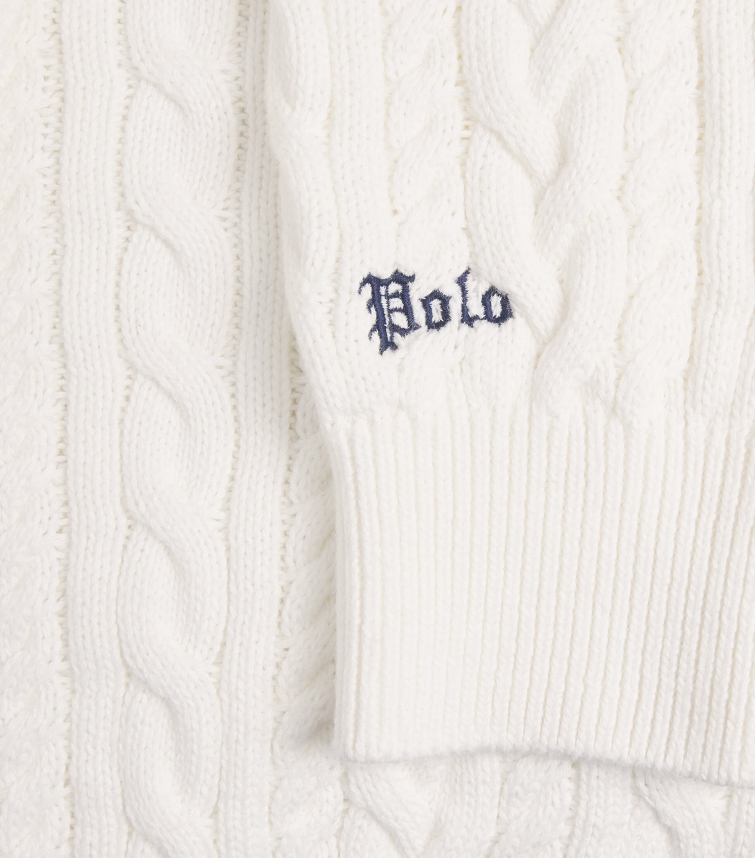 Polo Ralph Lauren Mens Cotton-Linen Cable-Knit Sweater Trophy Cream Image 6