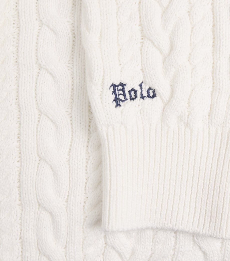 Polo Ralph Lauren Mens Cotton-Linen Cable-Knit Sweater Trophy Cream Image 6