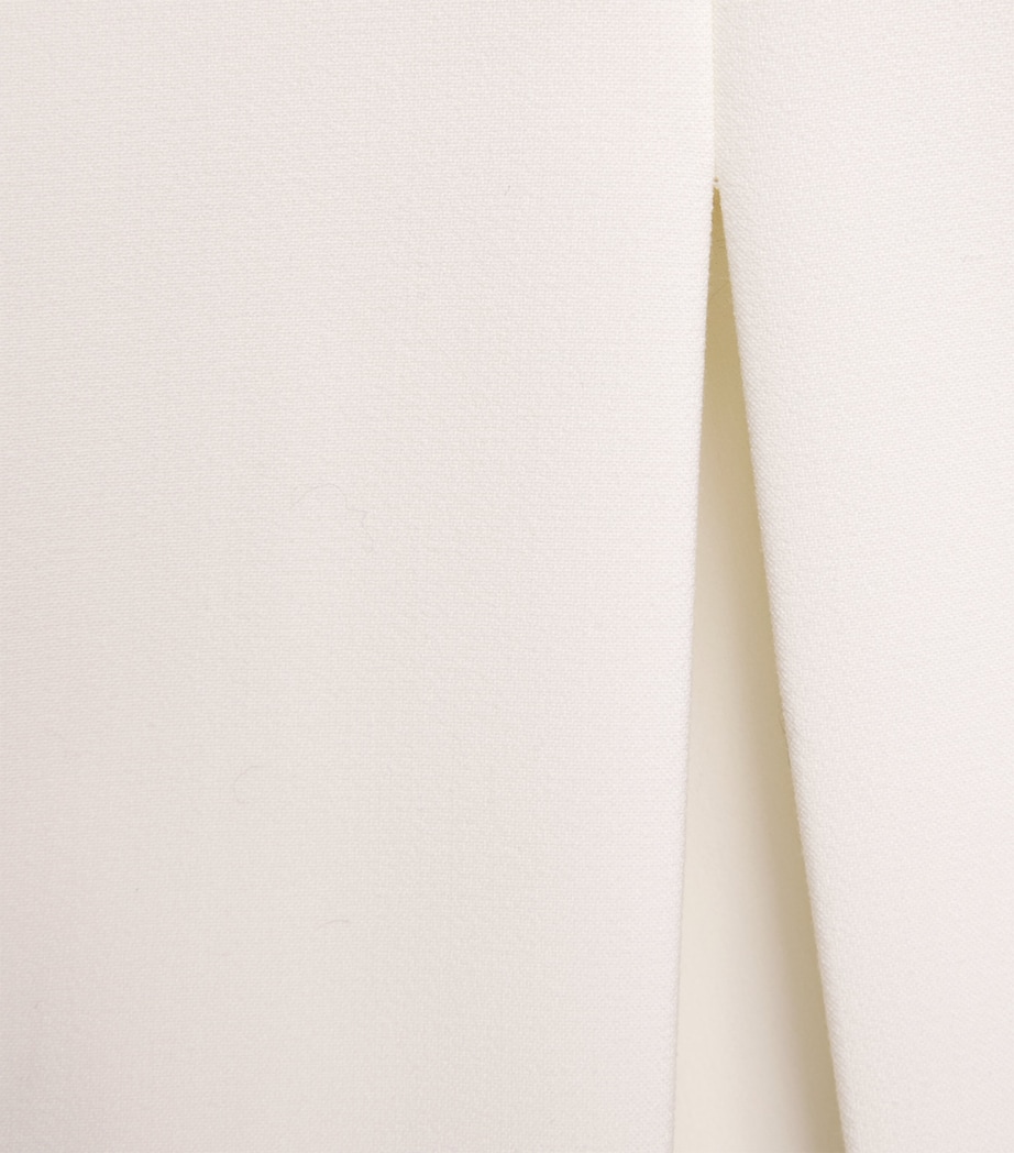 Roland Mouret Womens Crepe Midi Pencil Skirt Cream Image 6