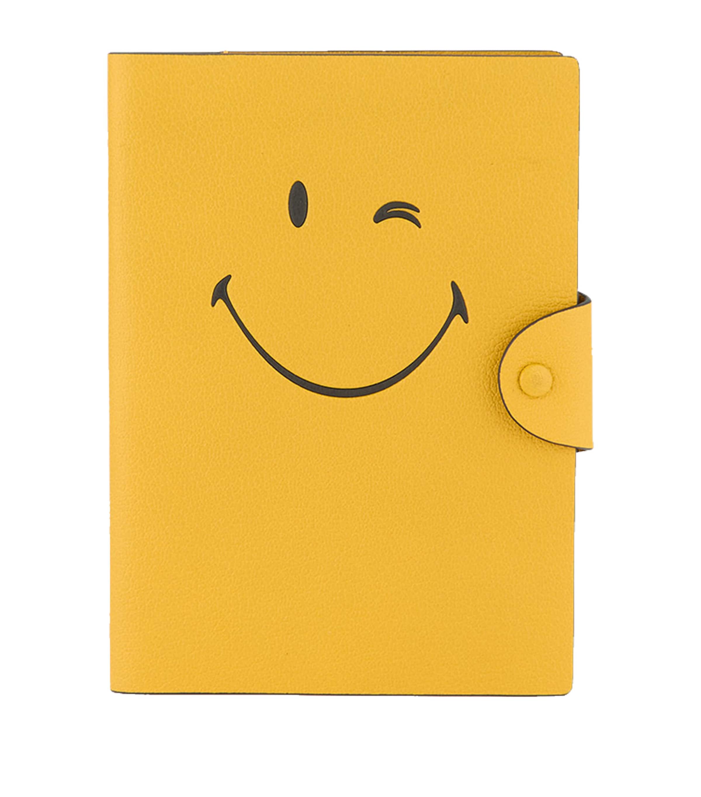 Anya Hindmarch Leather A5 Wink Journal Mustard Image 1
