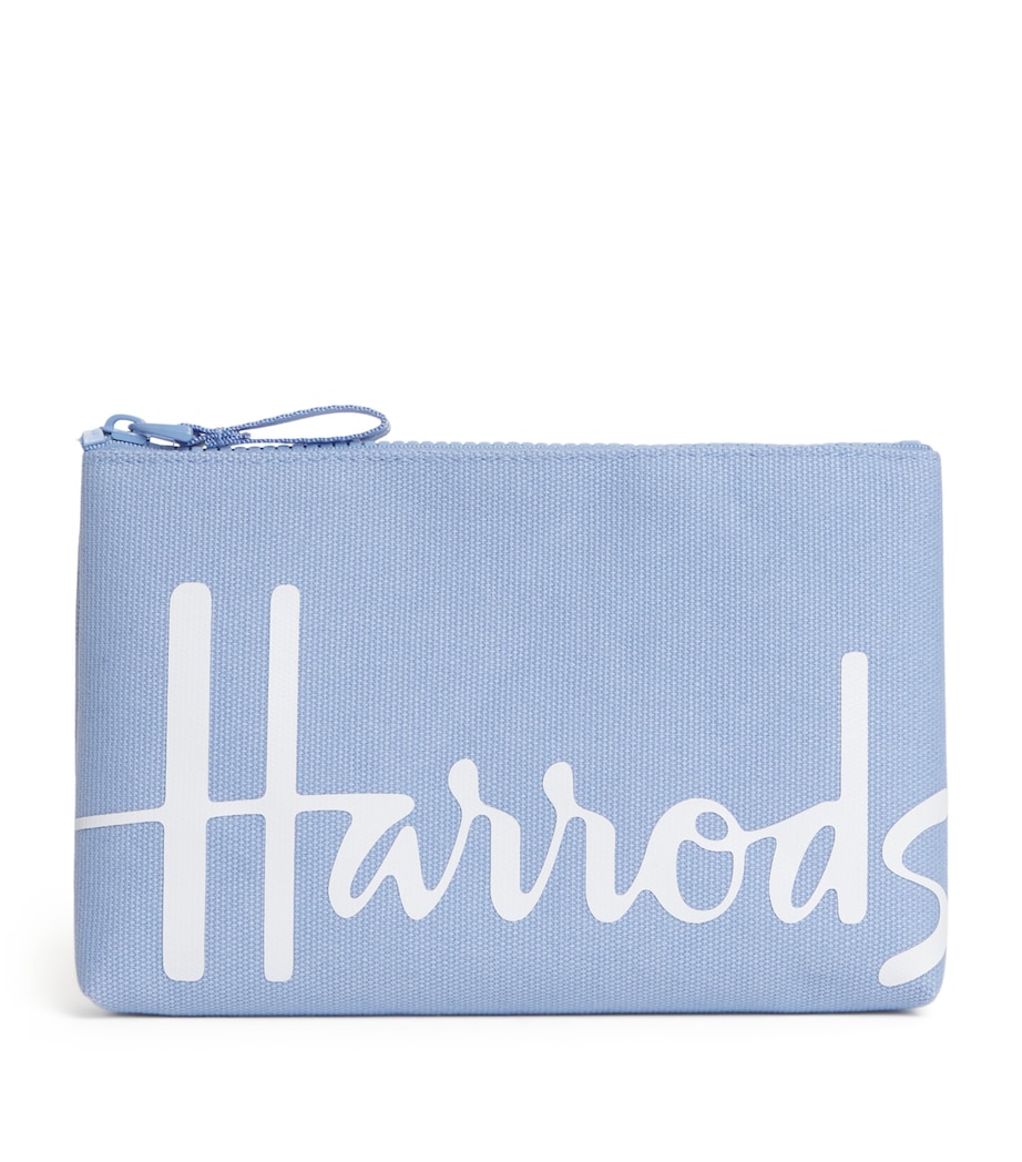 Small Cotton Logo Pouch BLUE Image 1