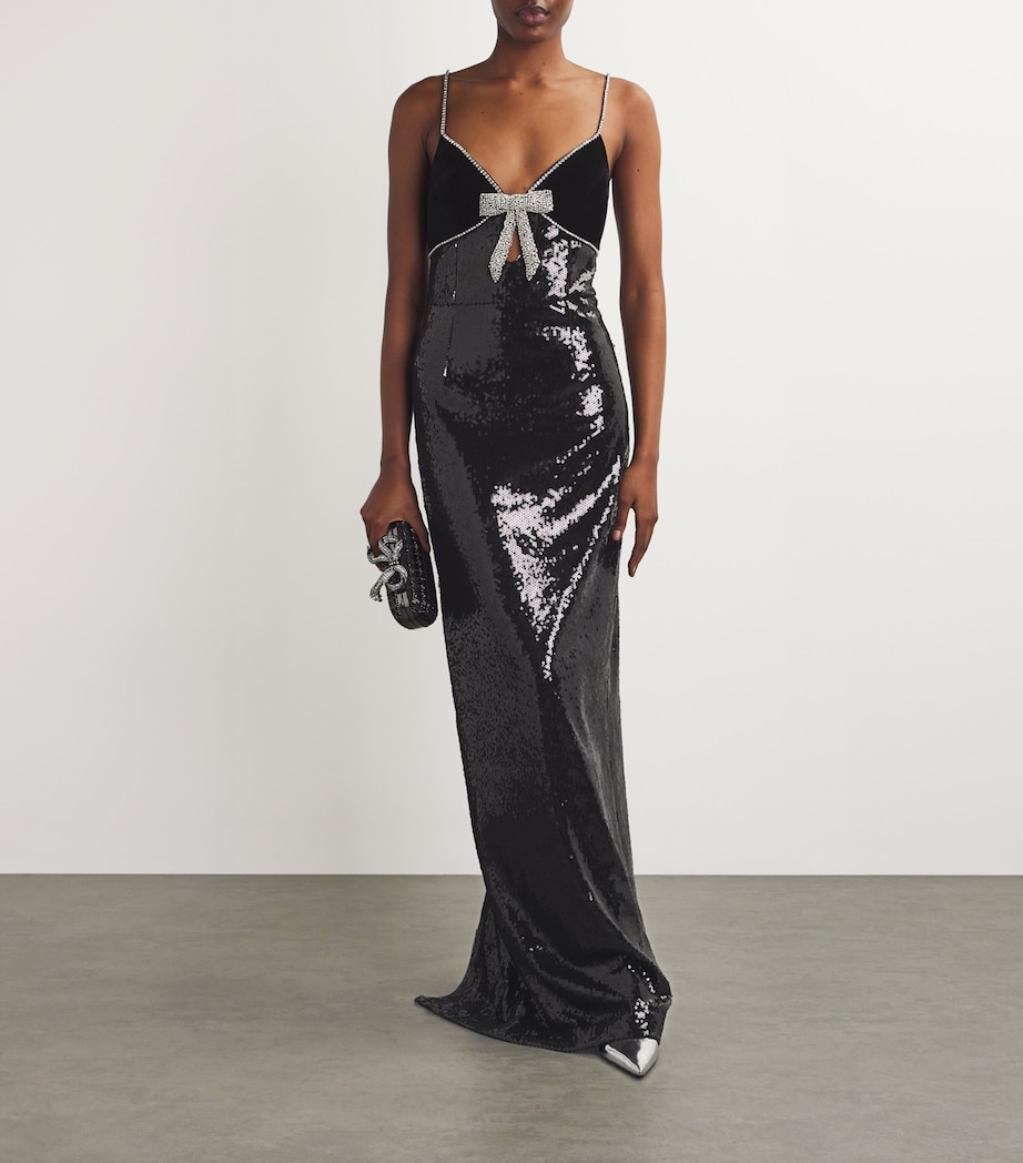 x Nicky Hilton Sequinned Lena Gown 29202732BLACK Image 2