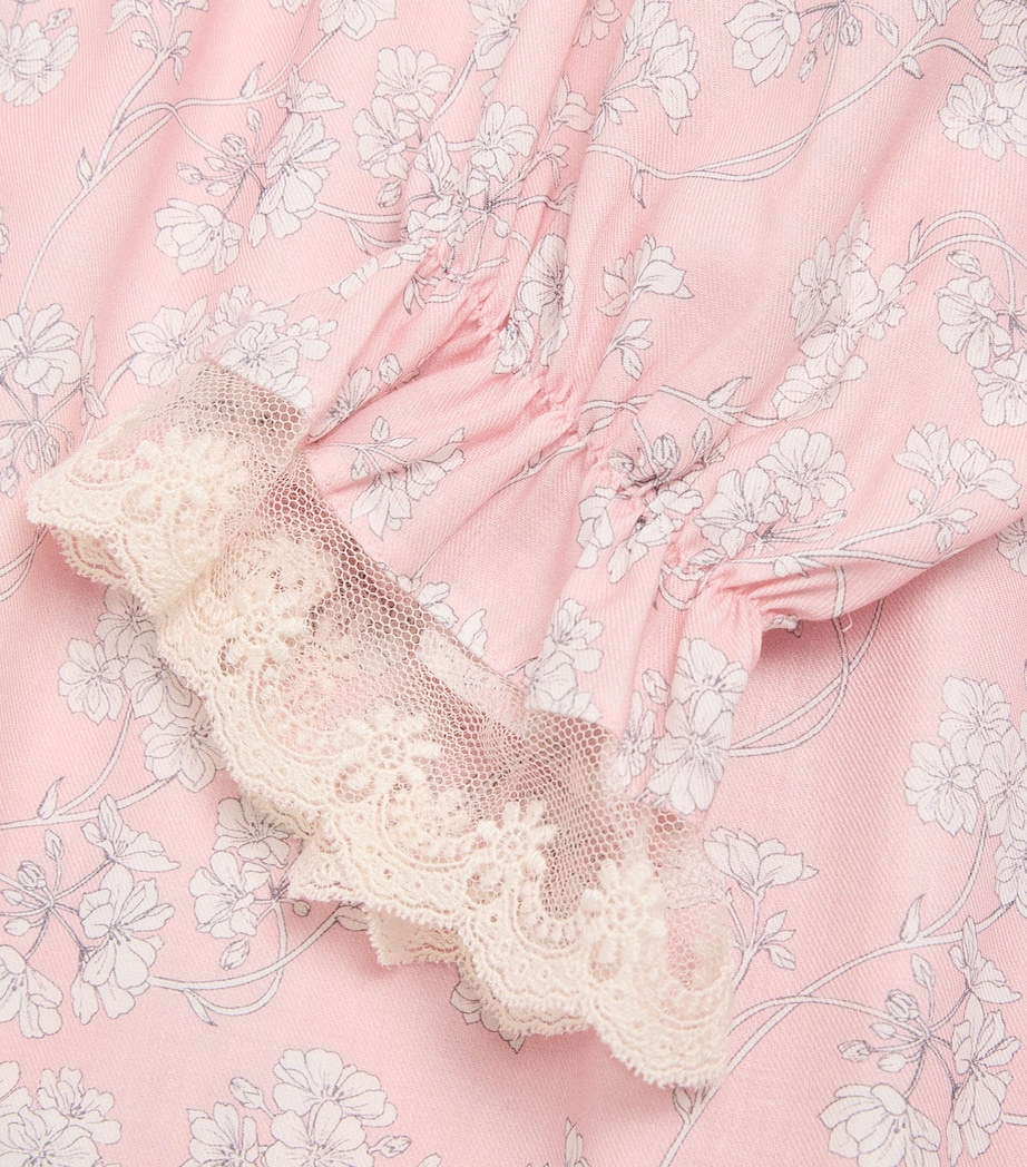 Cotton Floral Juliette Nightdress (2-12 Years) PINK Image 3