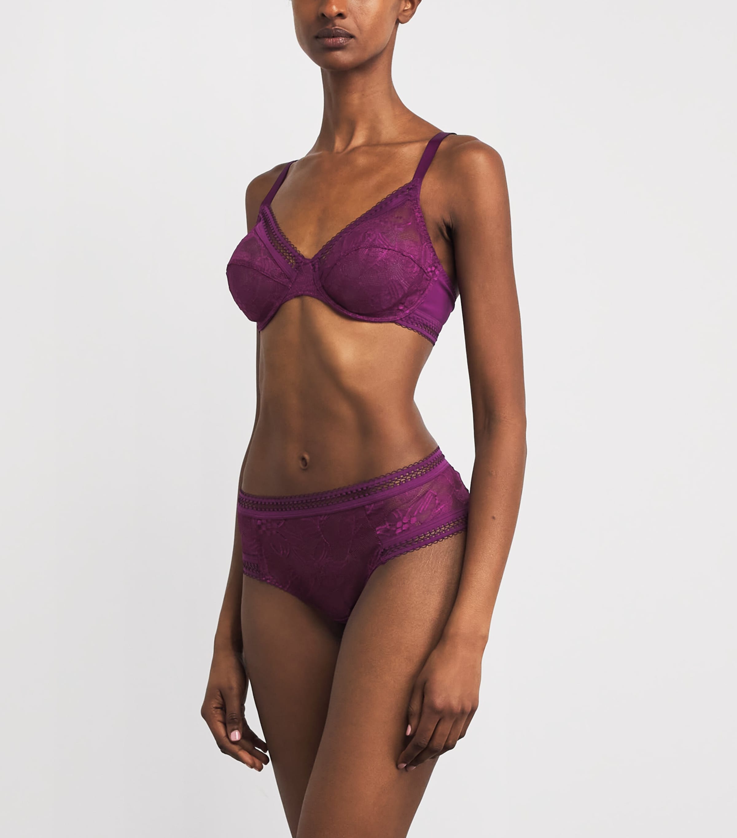 Maison Lejaby Womens Lace Songe Half-Cup Bra Hansa Image 2
