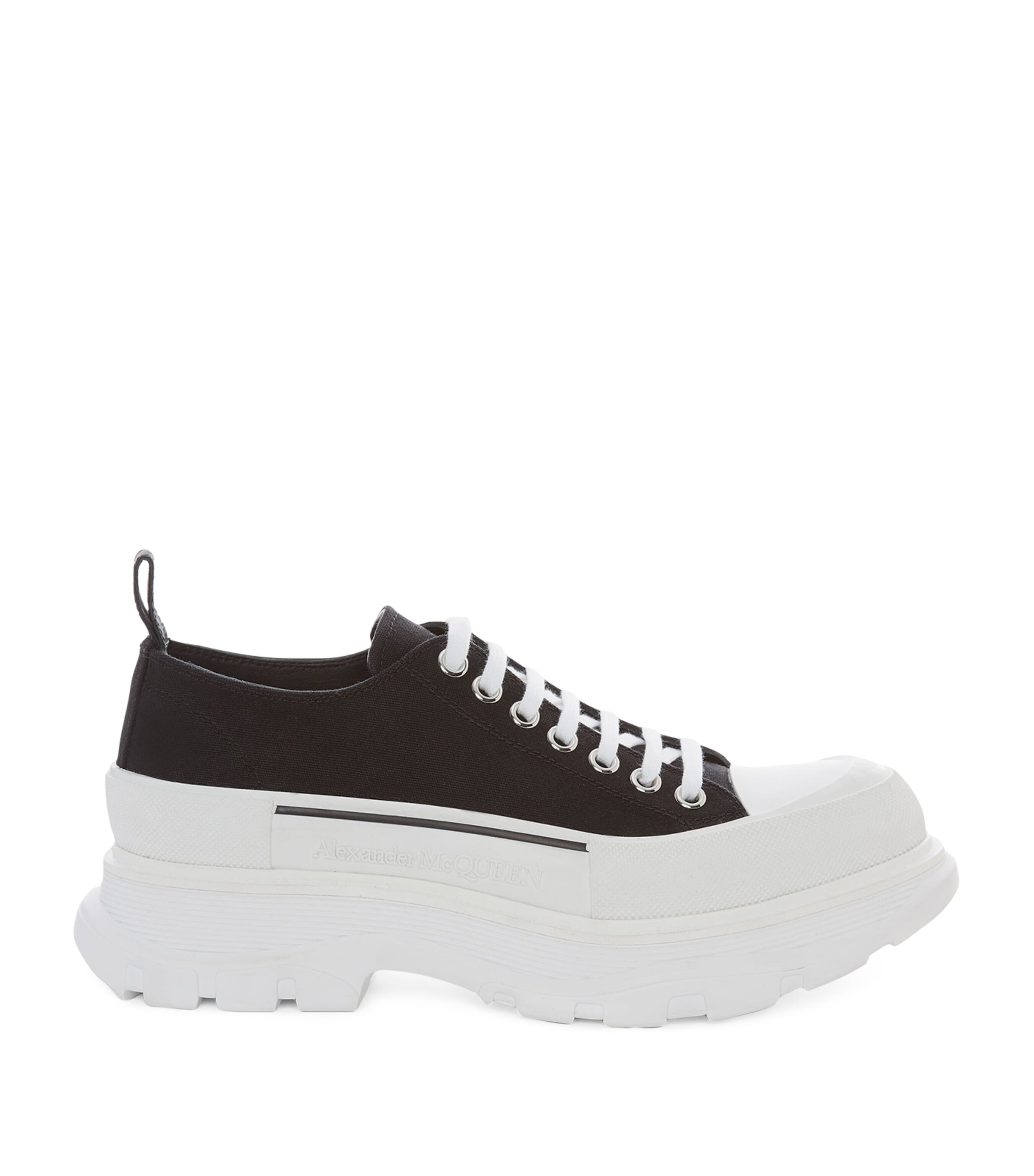 Shop Alexander Mcqueen Tread Slick Sneakers In Black
