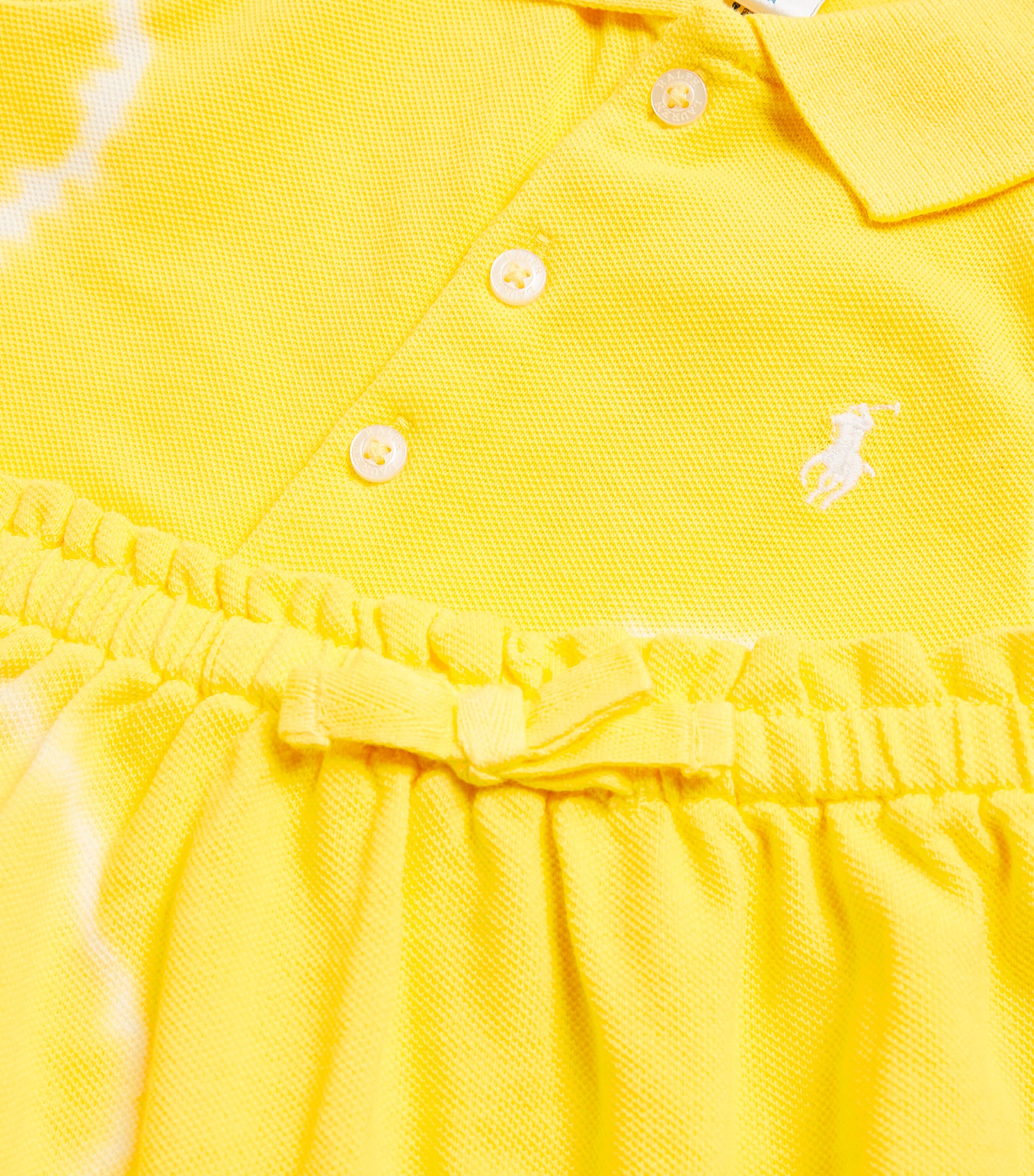 Ralph Lauren Kids Tie-Dye Dress and Bloomers Set (3-24 Months) Yellow Mu Image 4