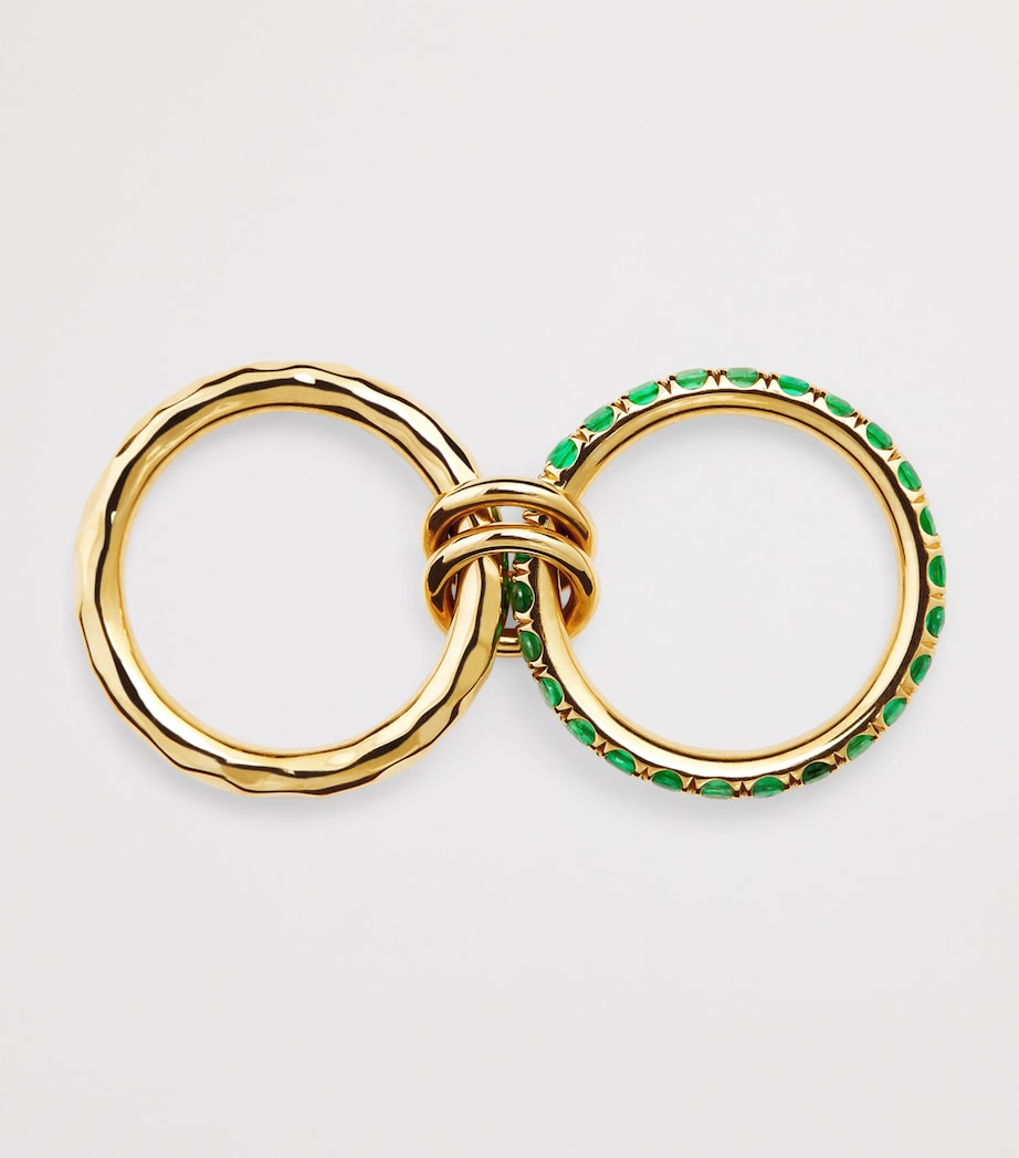 Yellow Gold and Emerald Vetra Vulcan Ring YELLOW GOLD Image 3