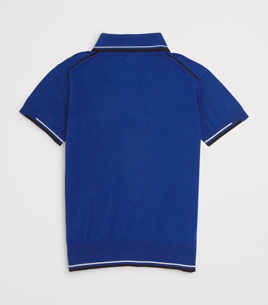 Stefano Ricci Kids Cotton Polo Shirt (6-16 Years) C. Navy Image 2