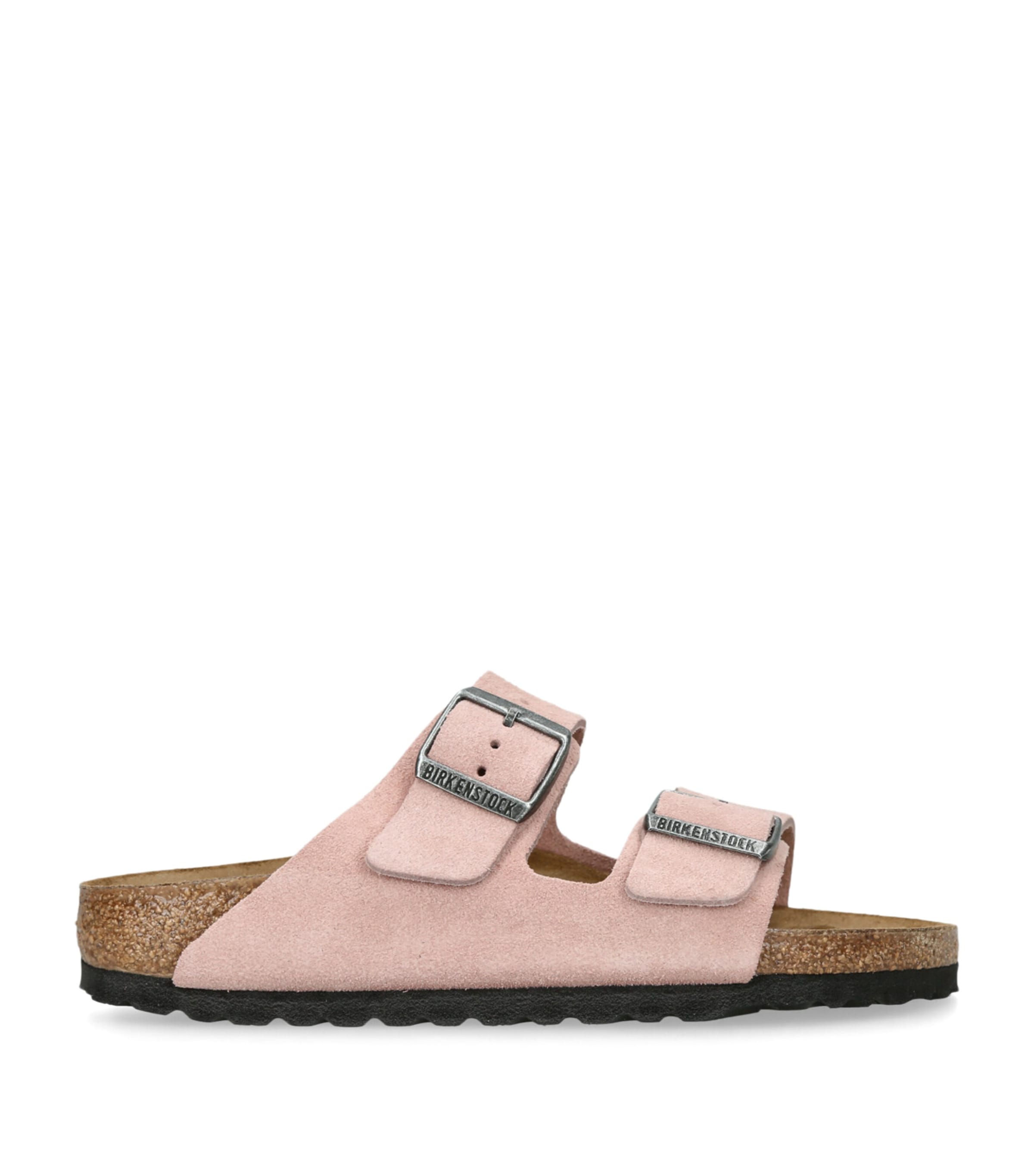 Birkenstock Suede Arizona Sandals Pale Pink Image 1