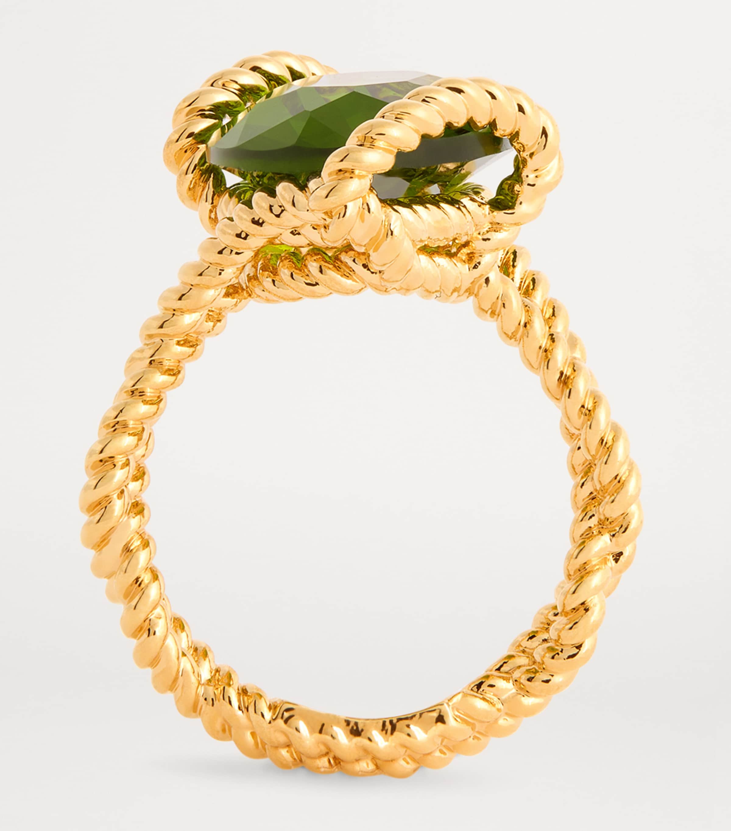 Zimmermann Yellow Gold-Plated Bloom Oval Ring Gold/emerald Image 3