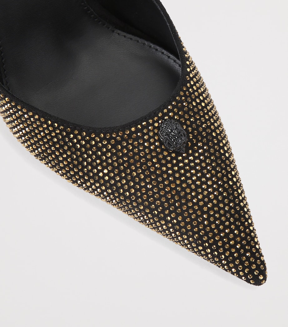 Embellished Ankle Strap Heels 105 BLACK/COMB Image 3