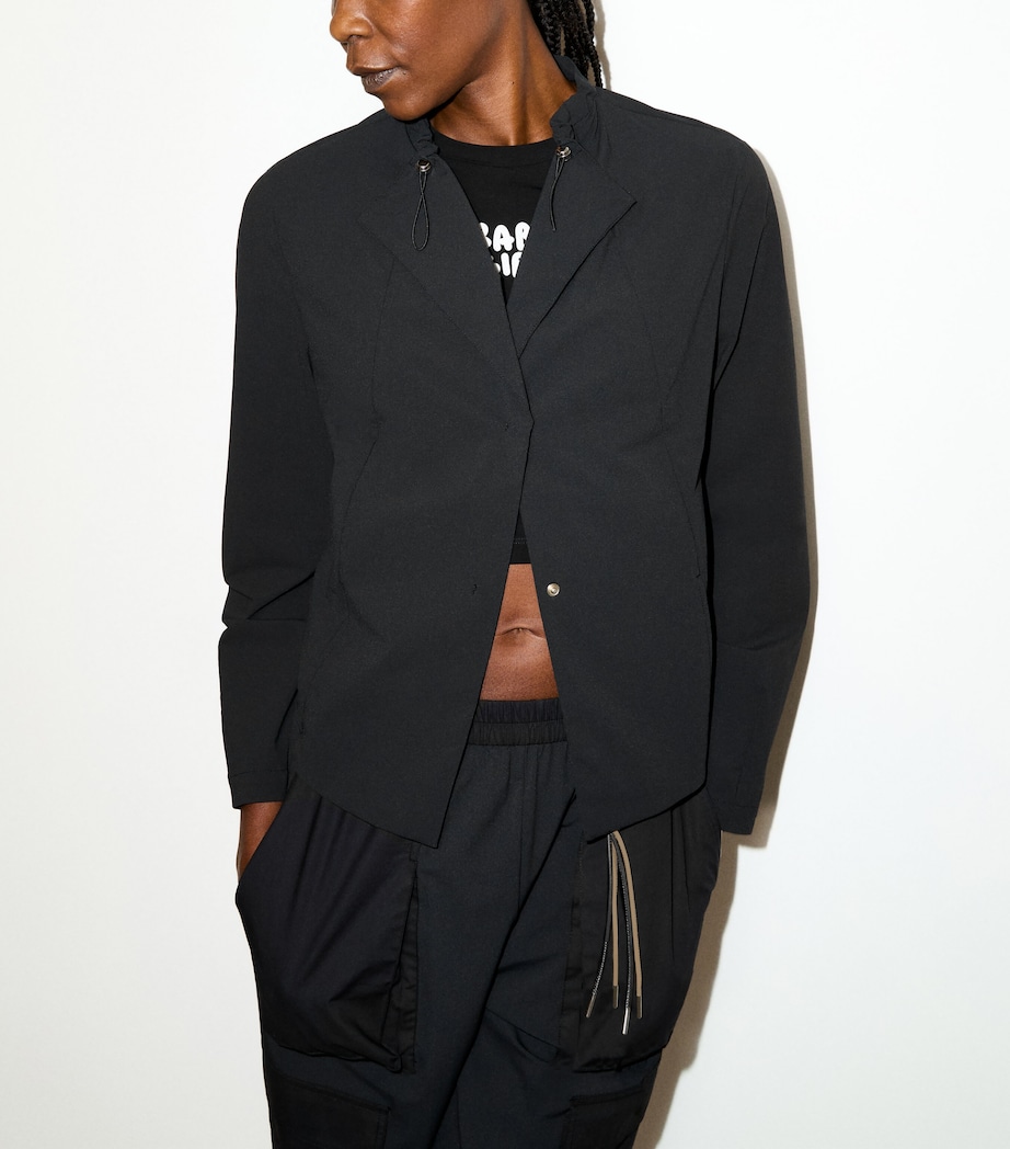 MAX&Co. Womens Technical Jersey Jacket Black Image 3