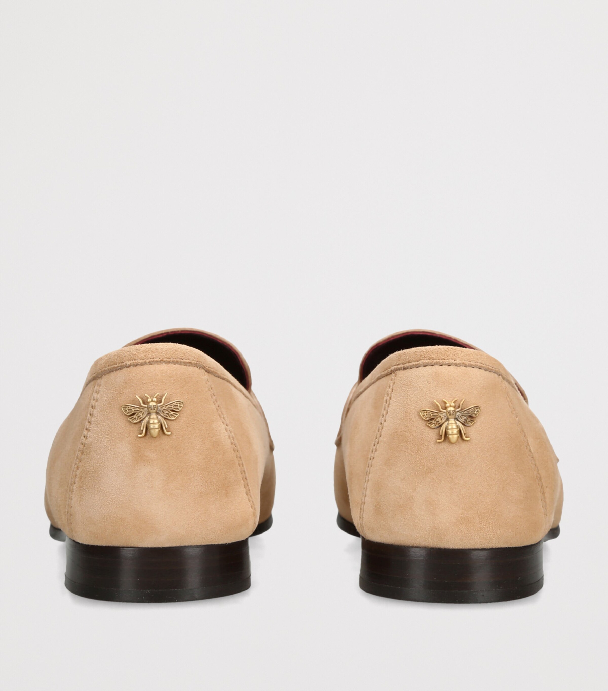 Bougeotte Suede Flaneur Loafers Pale Pink Image 2