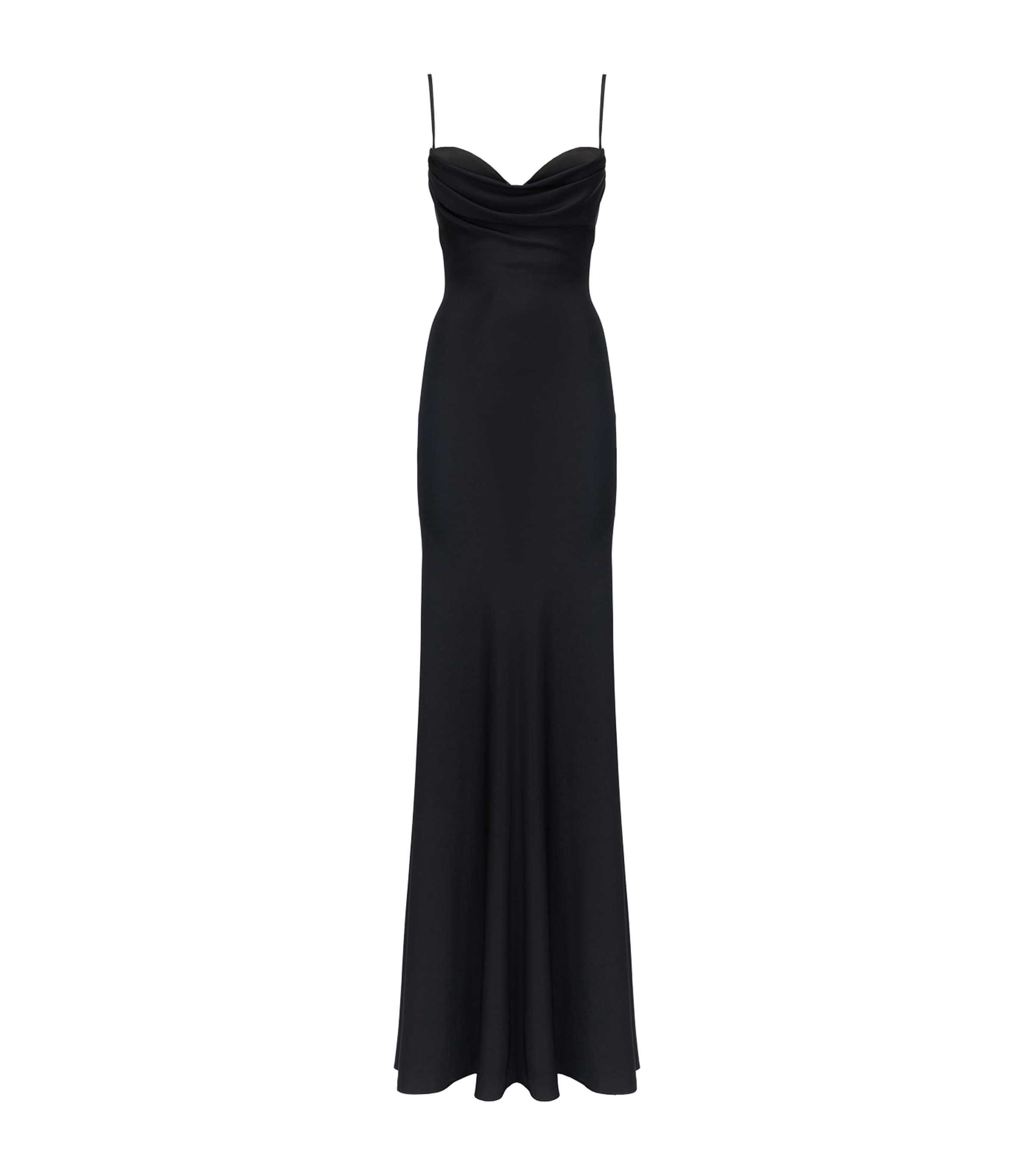 Shop Alexander Mcqueen Silk Sweetheart-neckline Dress In Black