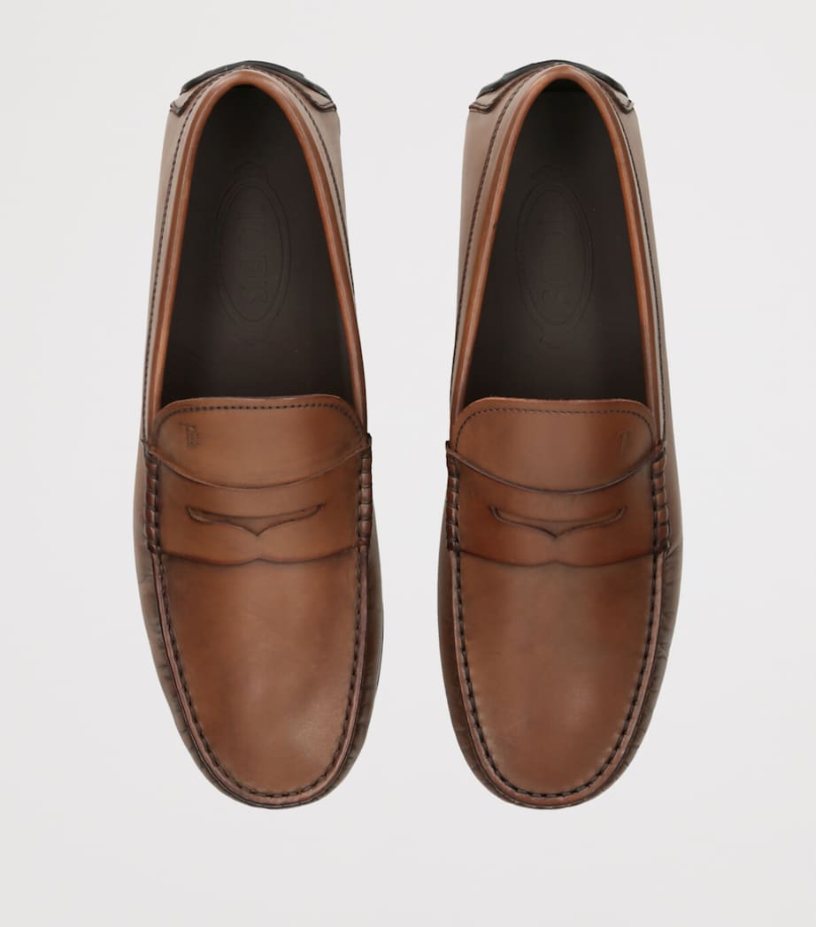 Leather City Gommino Loafers MID BROWN Image 4