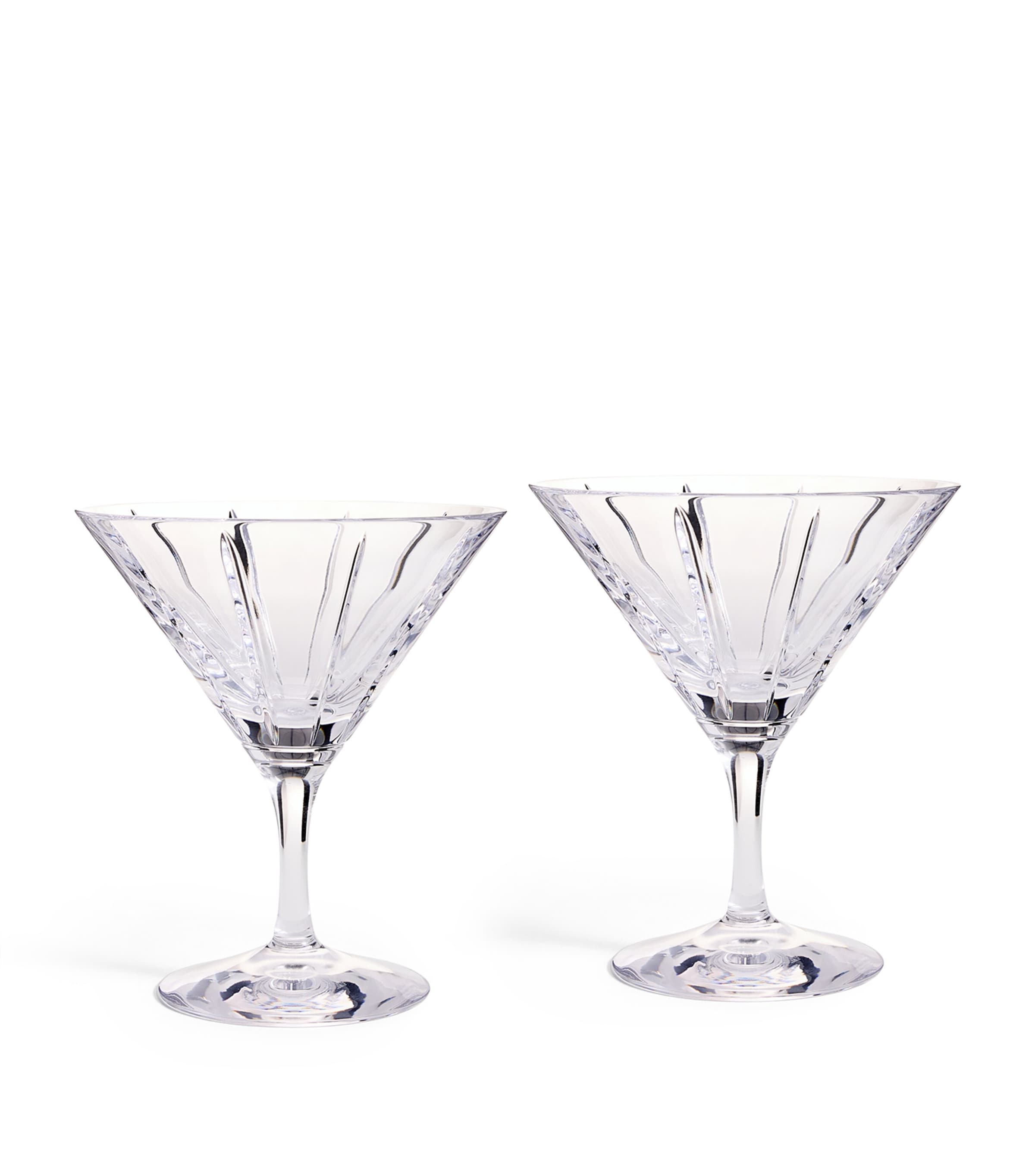 Wedgwood x Vera Wang Luxe Graphite Martini Glasses (Set of 2) Clear Image 1