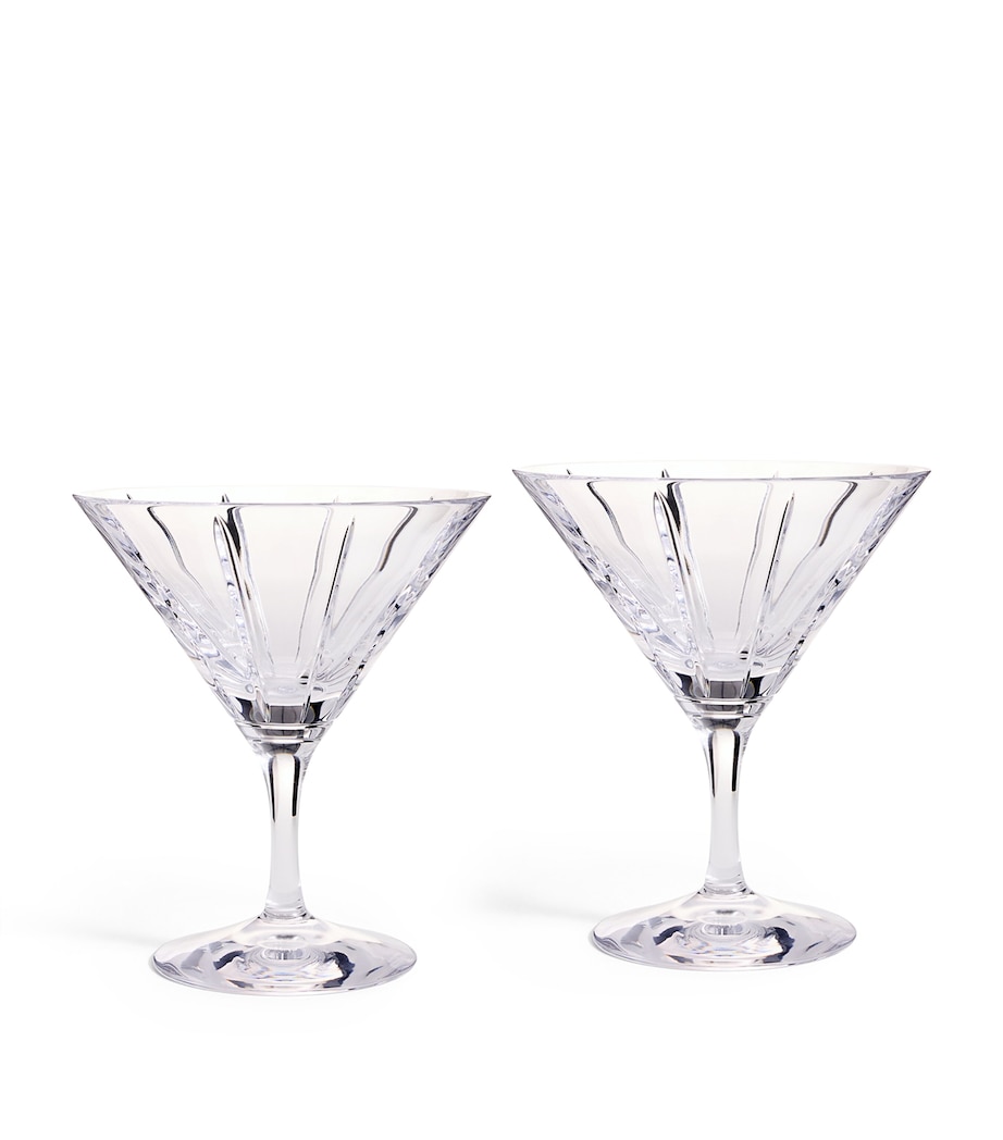 Wedgwood x Vera Wang Luxe Graphite Martini Glasses (Set of 2) Clear Image 1