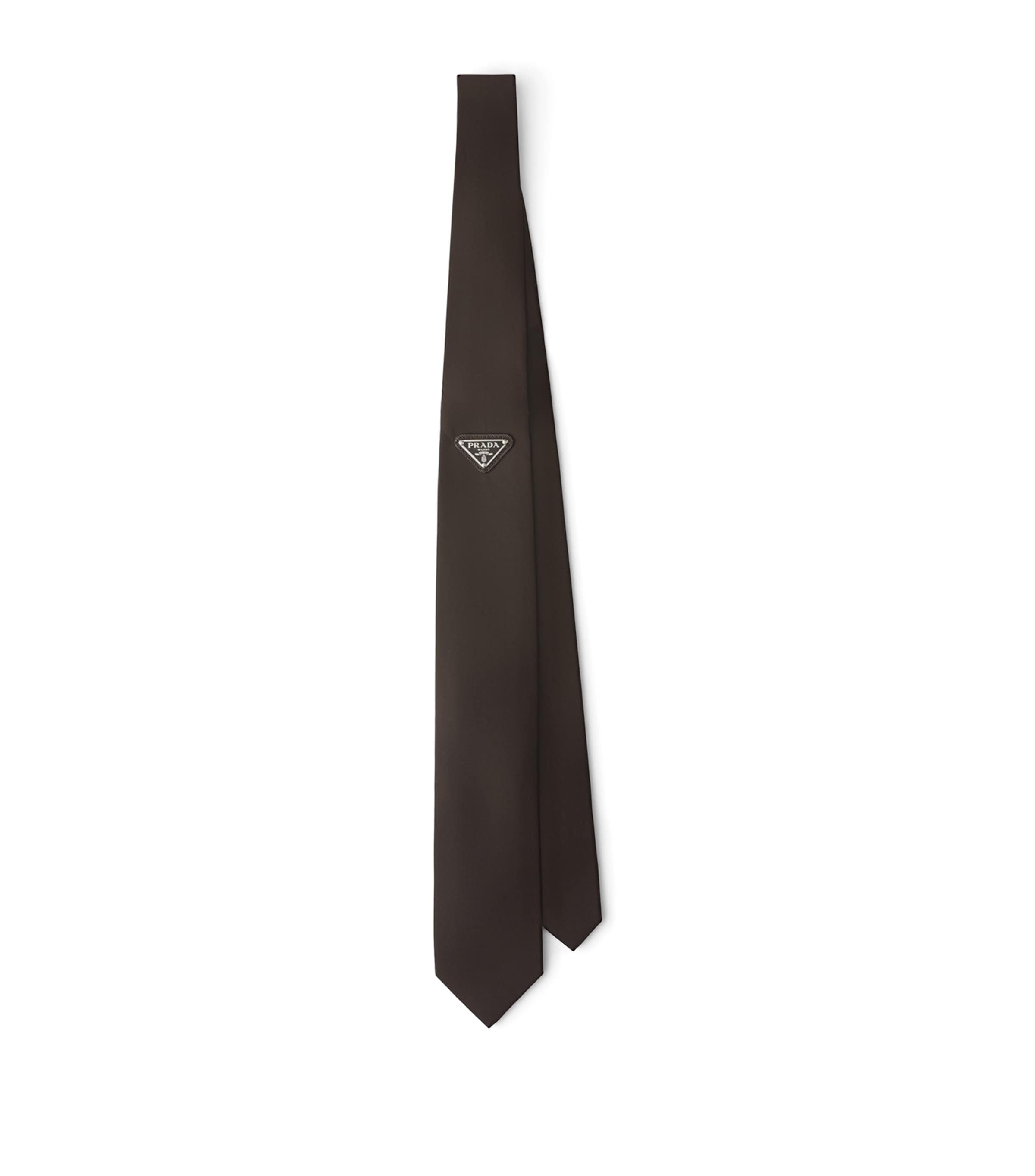 Prada Re–Nylon Tie Brown Image 1
