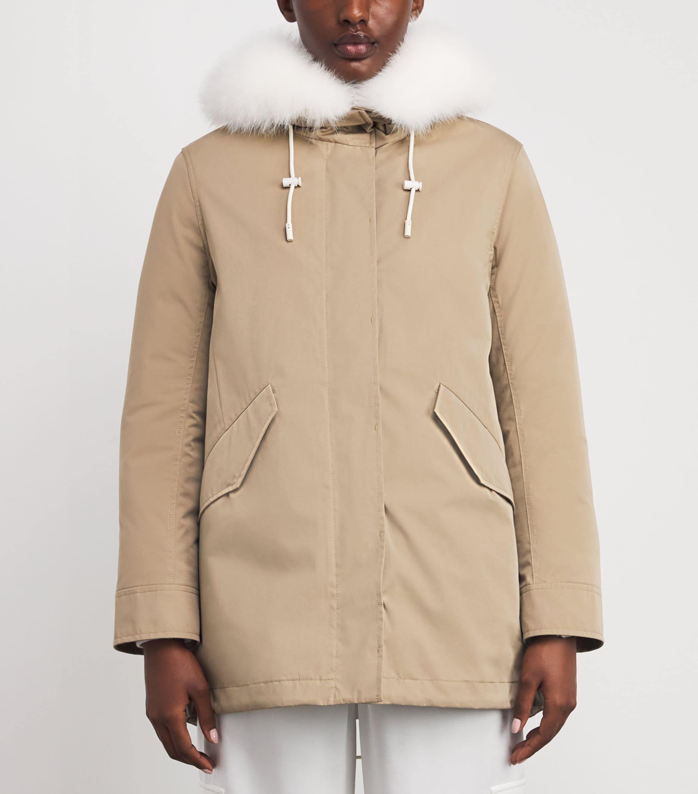 Fox-Rabbit Blended-Cotton Parka (72cm) B3226 Image 3
