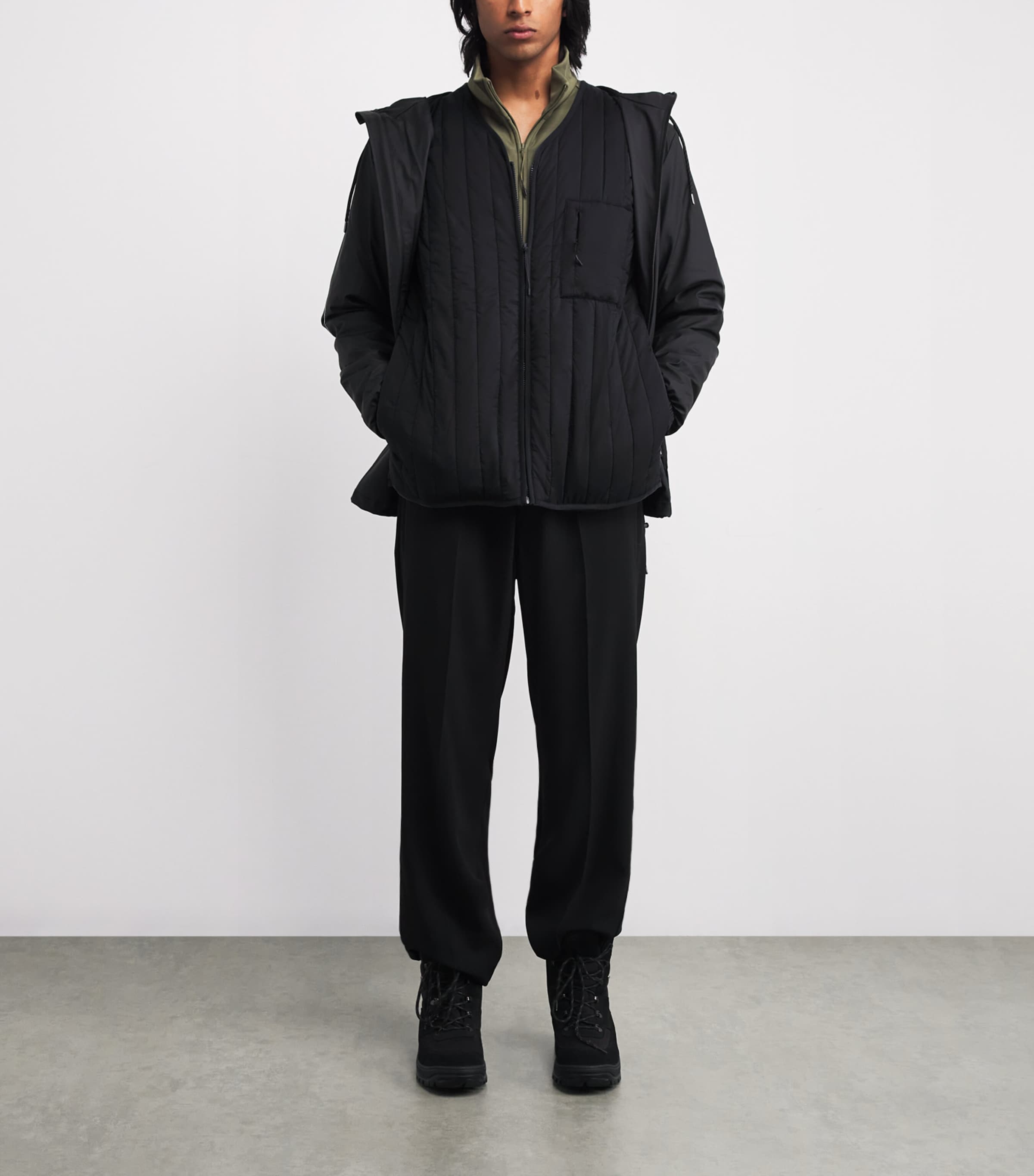 Quilted Banja Liner Jacket 47 NAVY Image 2