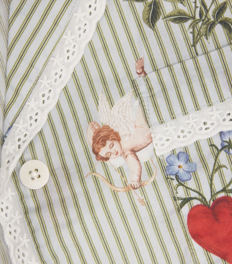 Cotton Primavera Pyjama Set PINSTRIPE Image 5