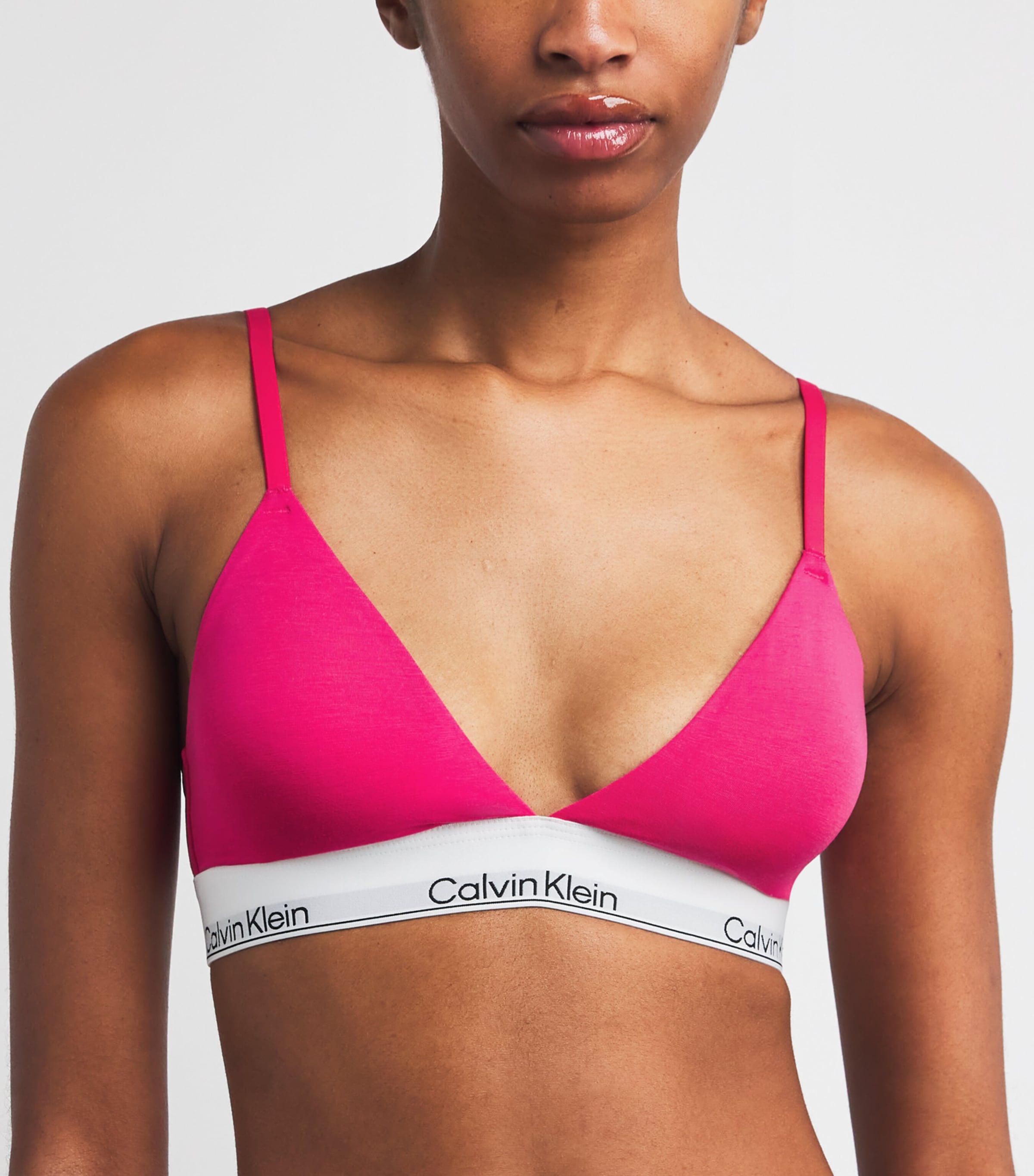Cotton Icon Bra VIBRANT PINK Image 2