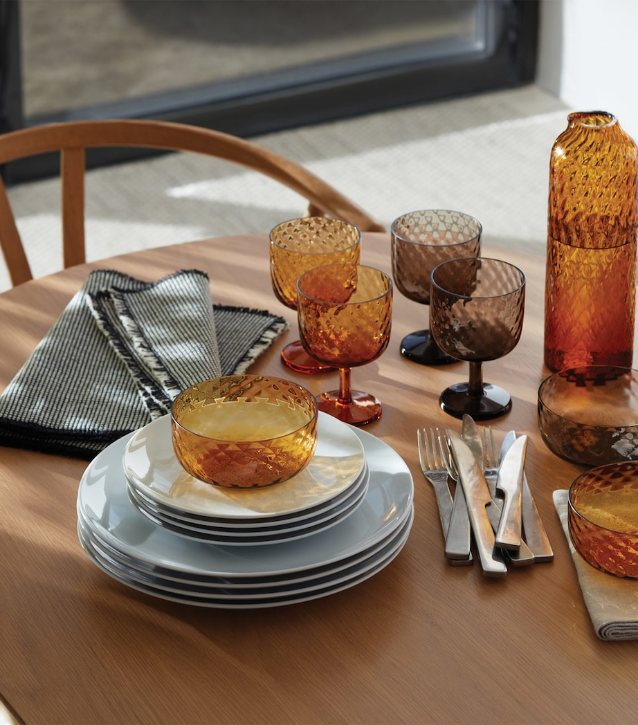 Set of 2 Dapple Wine Glasses (325ml) BROWN/MOCHA Image 2