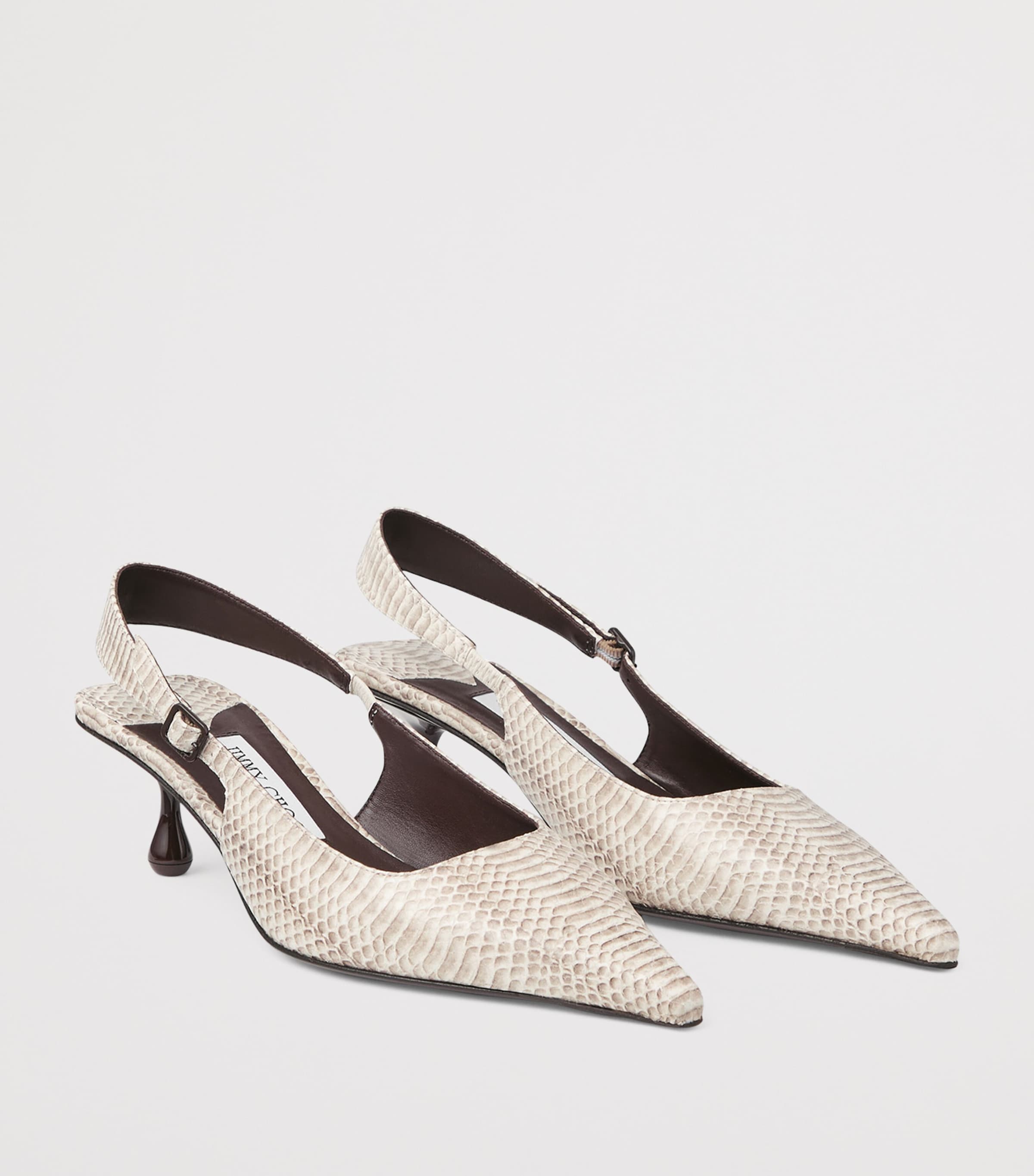 Amel 50 Leather Slingback Pumps ROCCIA Image 5