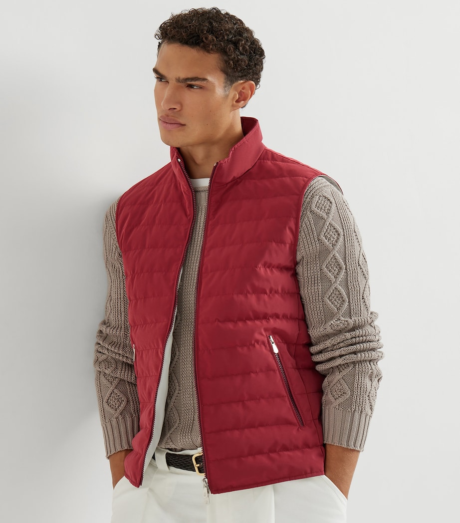 Brunello Cucinelli Mens Water-Resistant Gilet Image 4