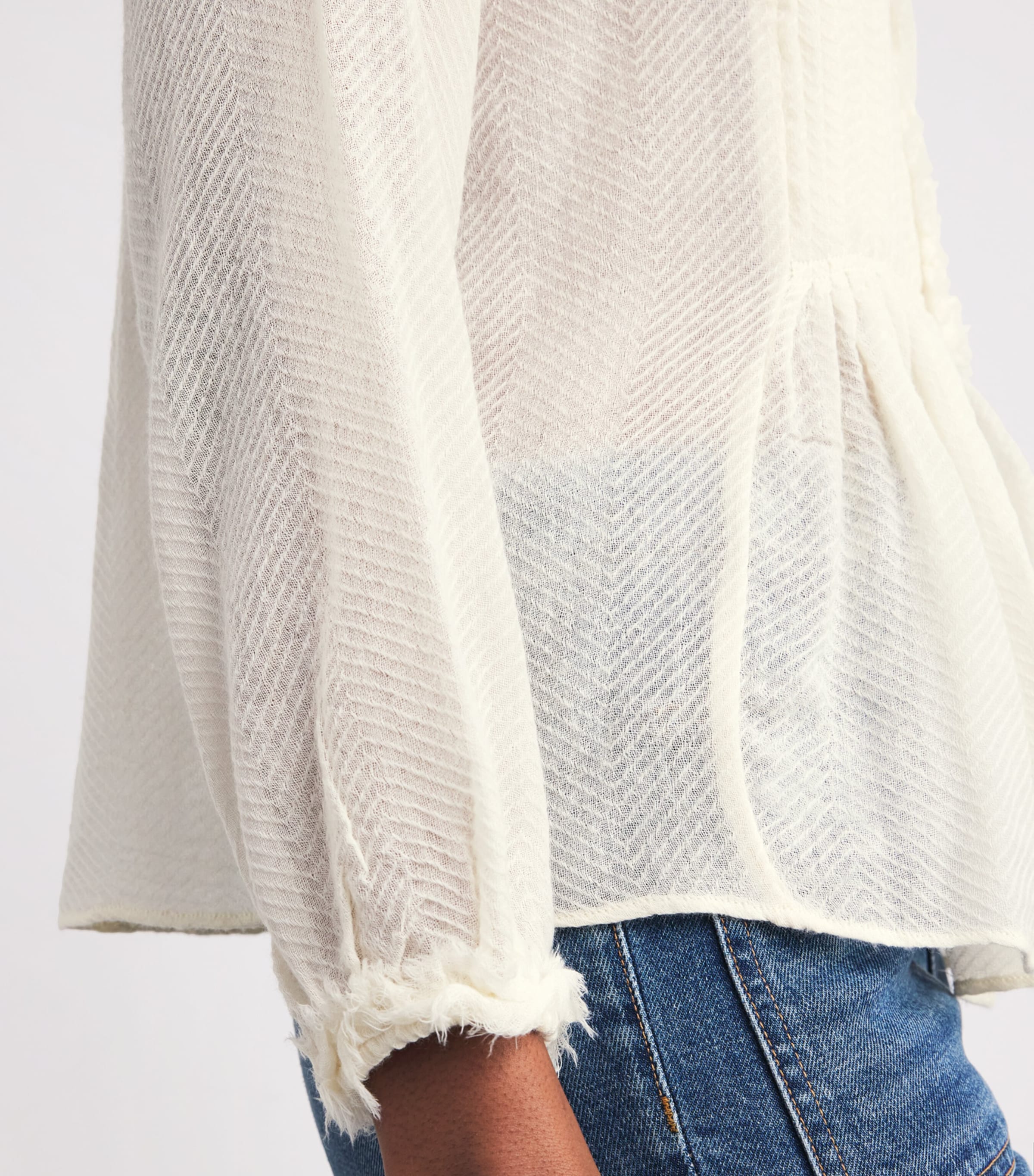 Wool Adriel Tunic Blouse COWRIE Image 6