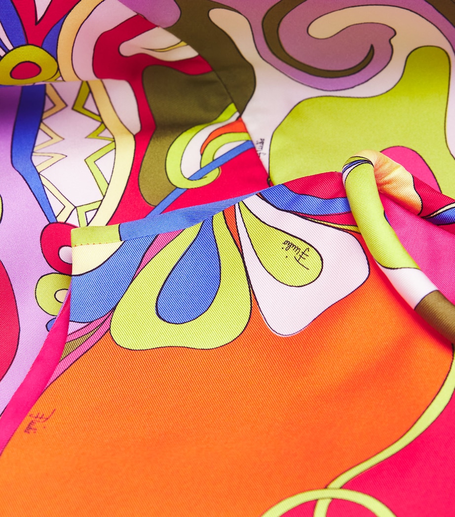 PUCCI Womens Silk Ophidee Mini Dress Multicolor Image 5