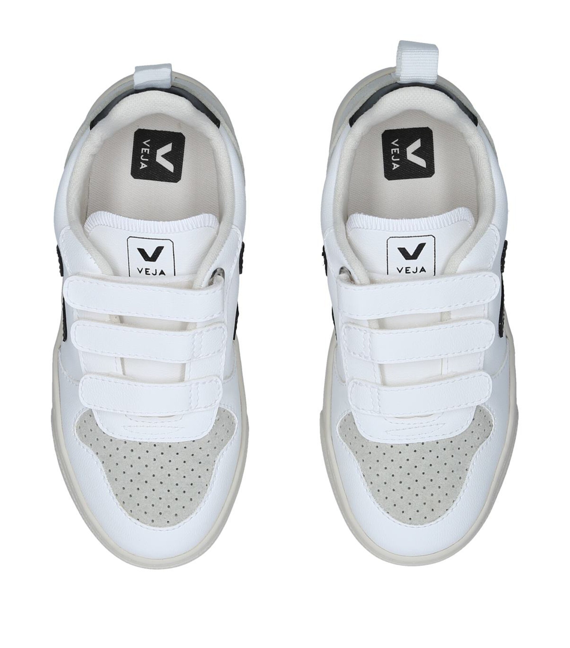 Veja Leather V-10 Sneakers White/blk Image 4