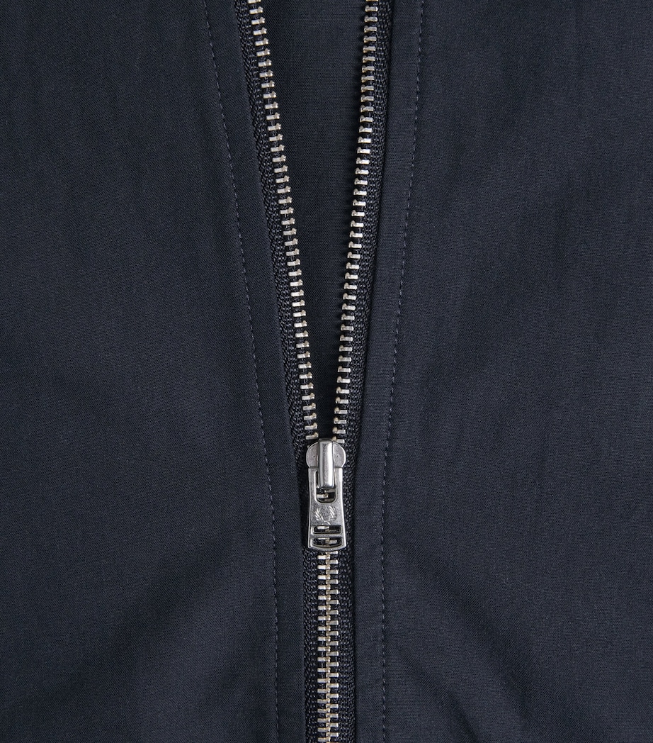 Fred Perry Mens Zip-Up Overshirt Navy Image 6